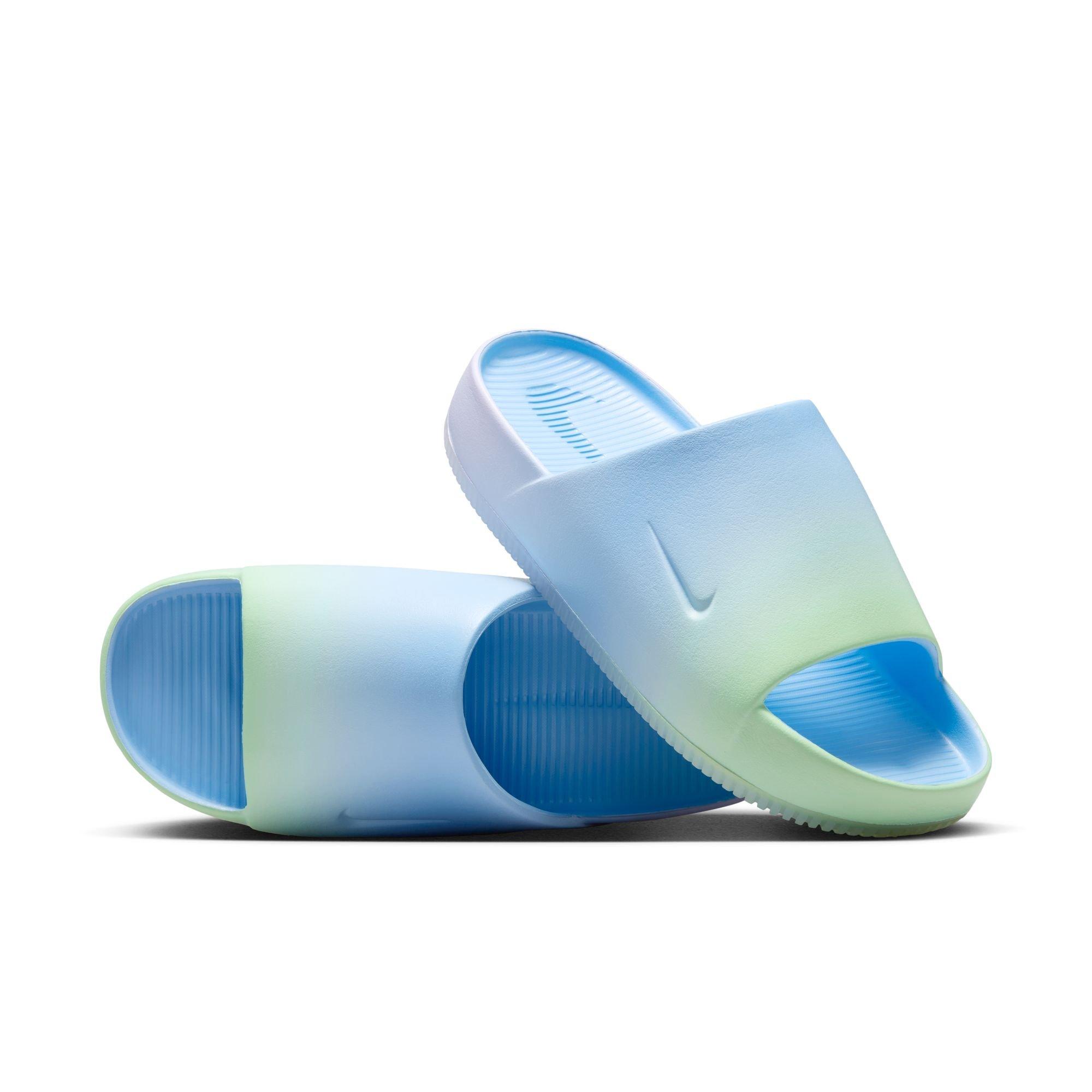 Nike Calm "Psychic Blue/Lilac Bloom" Women's Slide - BLUE Thumbnail View 5
