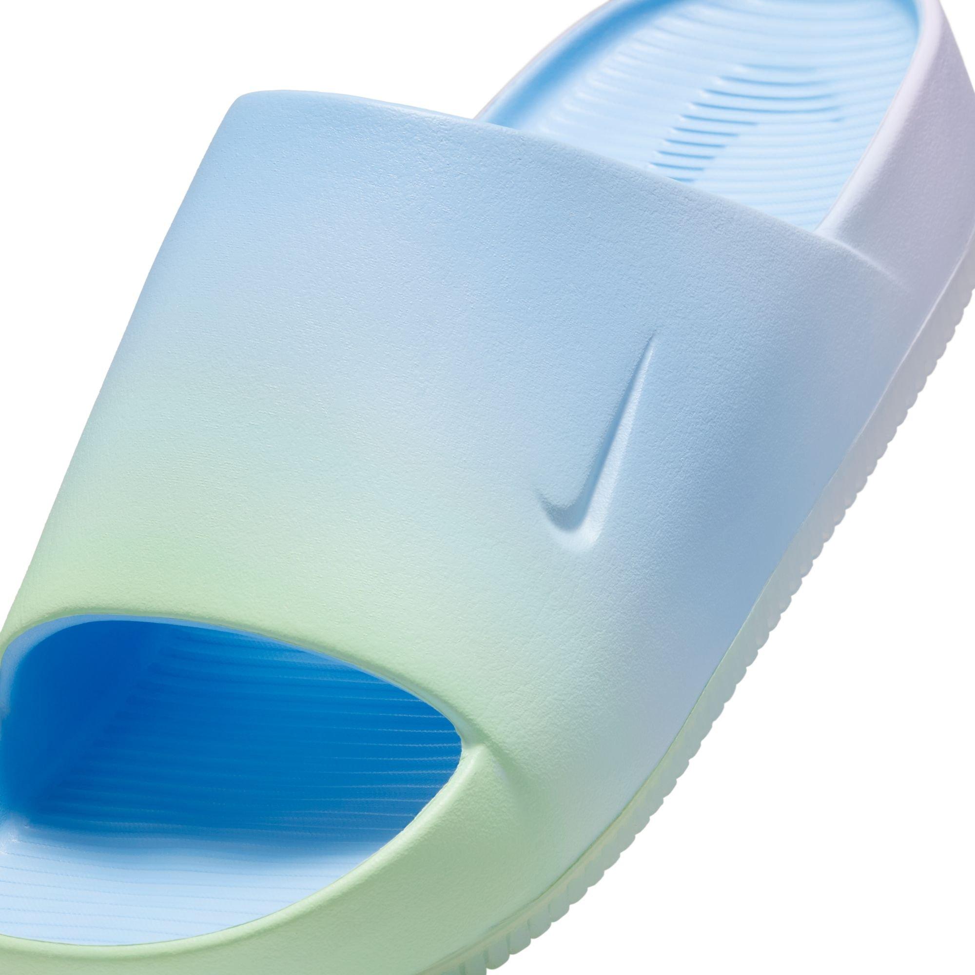 Nike Calm "Psychic Blue/Lilac Bloom" Women's Slide - BLUE Thumbnail View 8