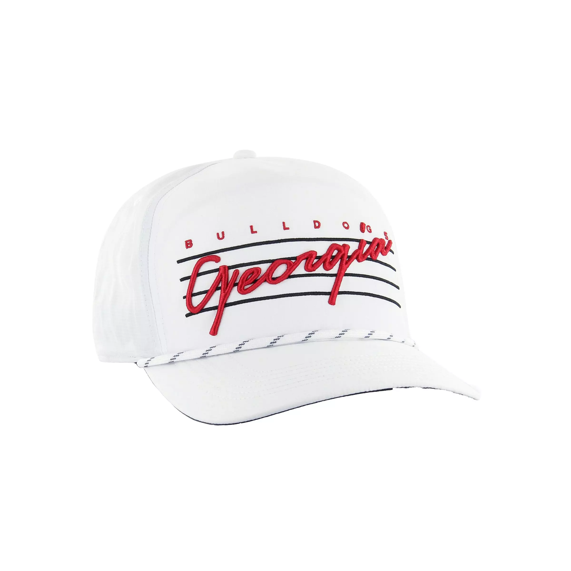'47 Georgia Bulldogs Downburst Hitch Snapback-White - WHITE