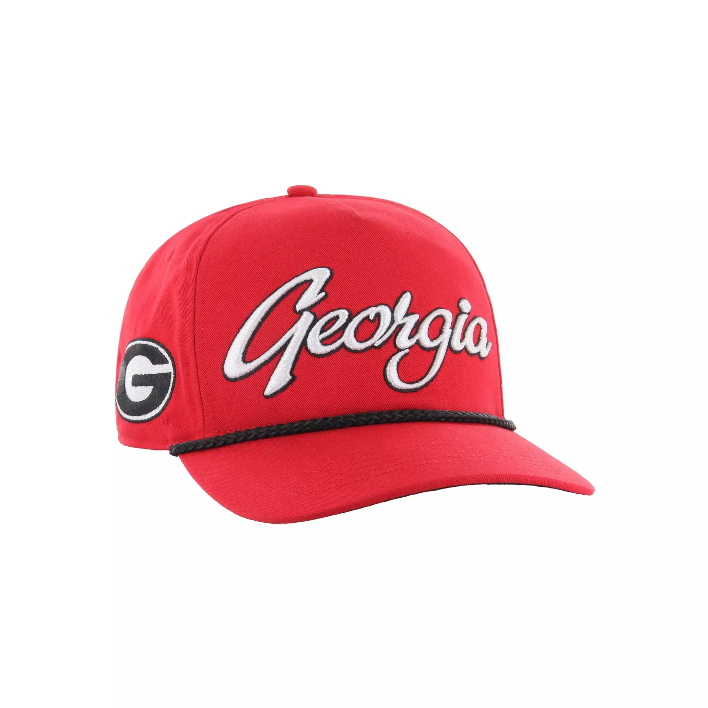 '47 Georgia Bulldogs Overhand Hitch Snapback Hat-Red - RED