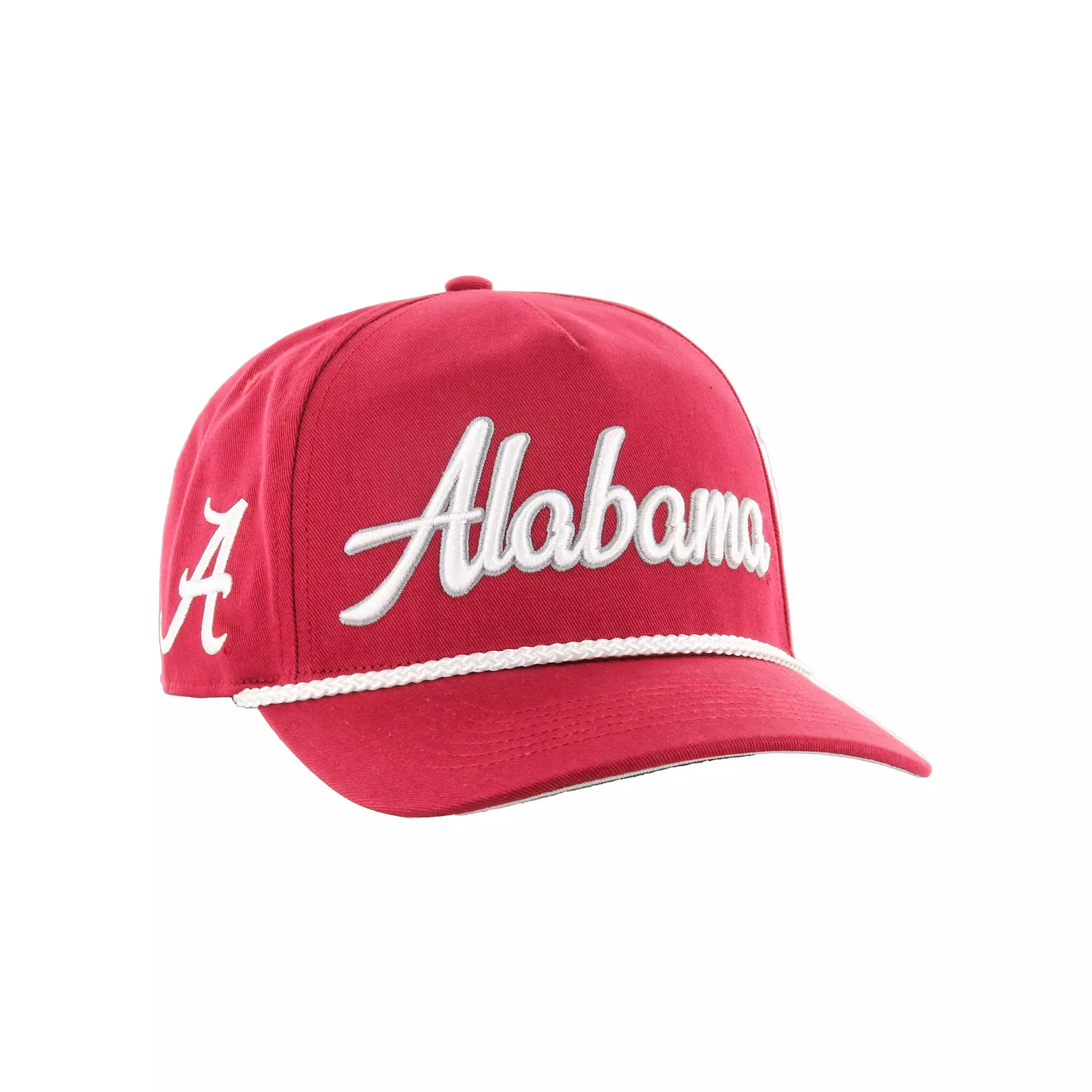 '47 Alabama Crimson Tide Overhand Hitch Snapback Hat-Red - RED