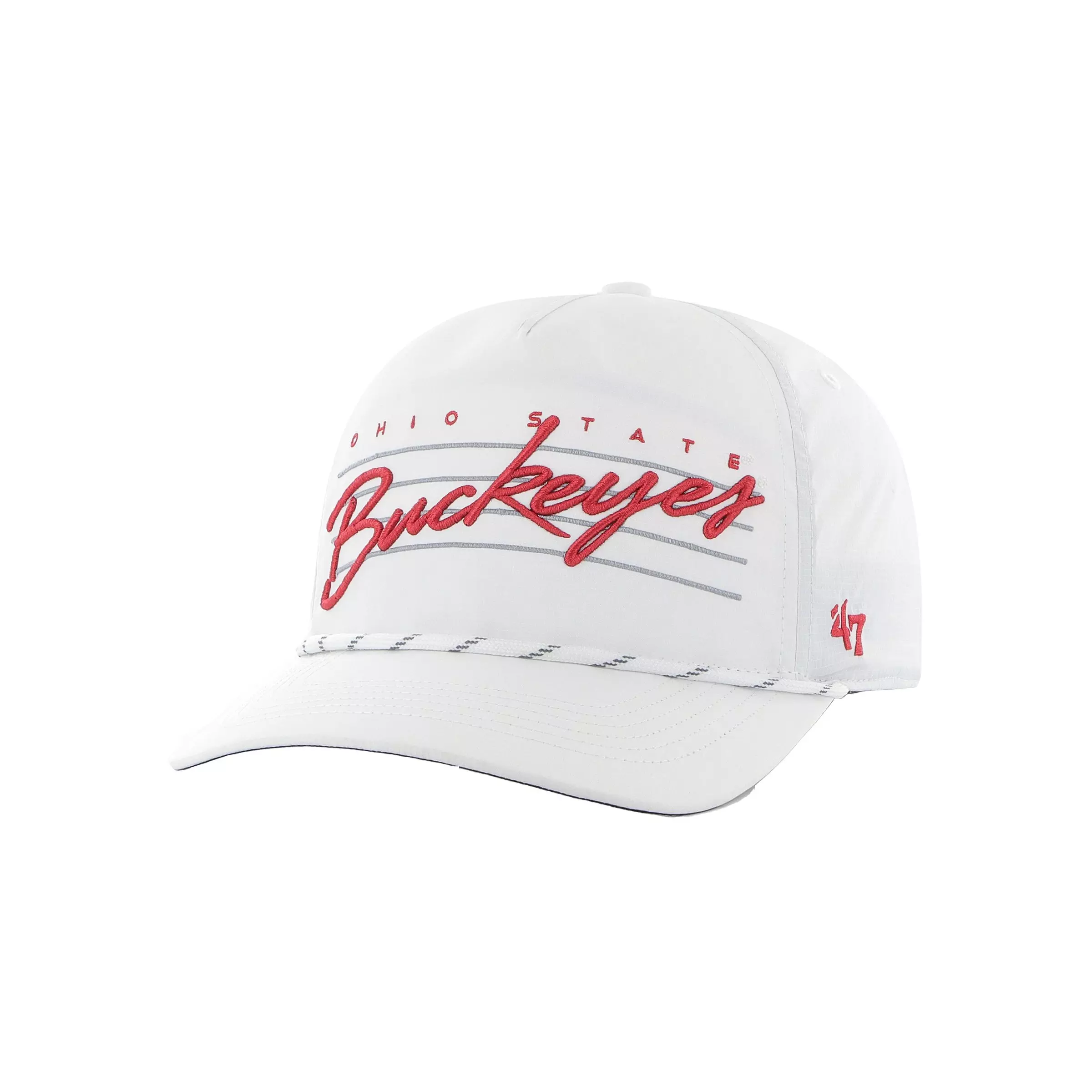 '47 Ohio State Buckeyes Downburst Hitch Snapback-White - WHITE