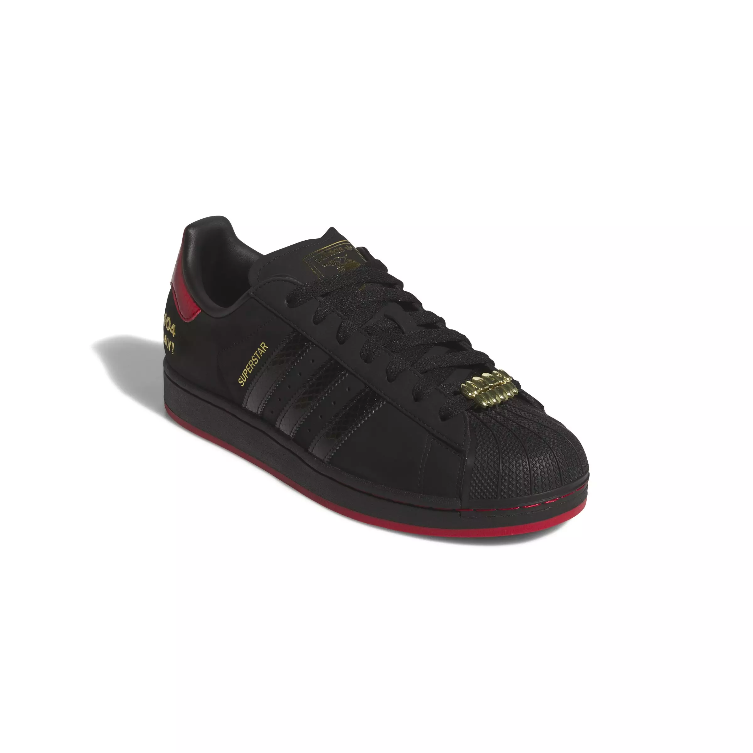 adidas Originals Superstar II "Atlanta" Grade School Kids' Shoe - BLACK/RED