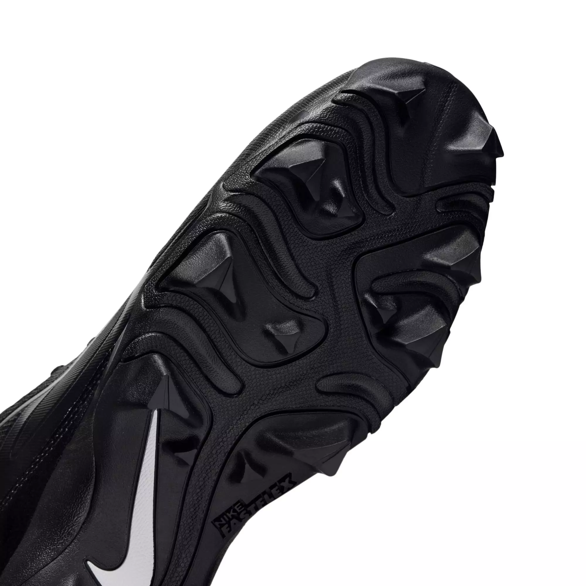 Nike Alpha Menace 4 Shark "Black/Metallic Silver" Men's Football Cleat - BLACK/SILVER
