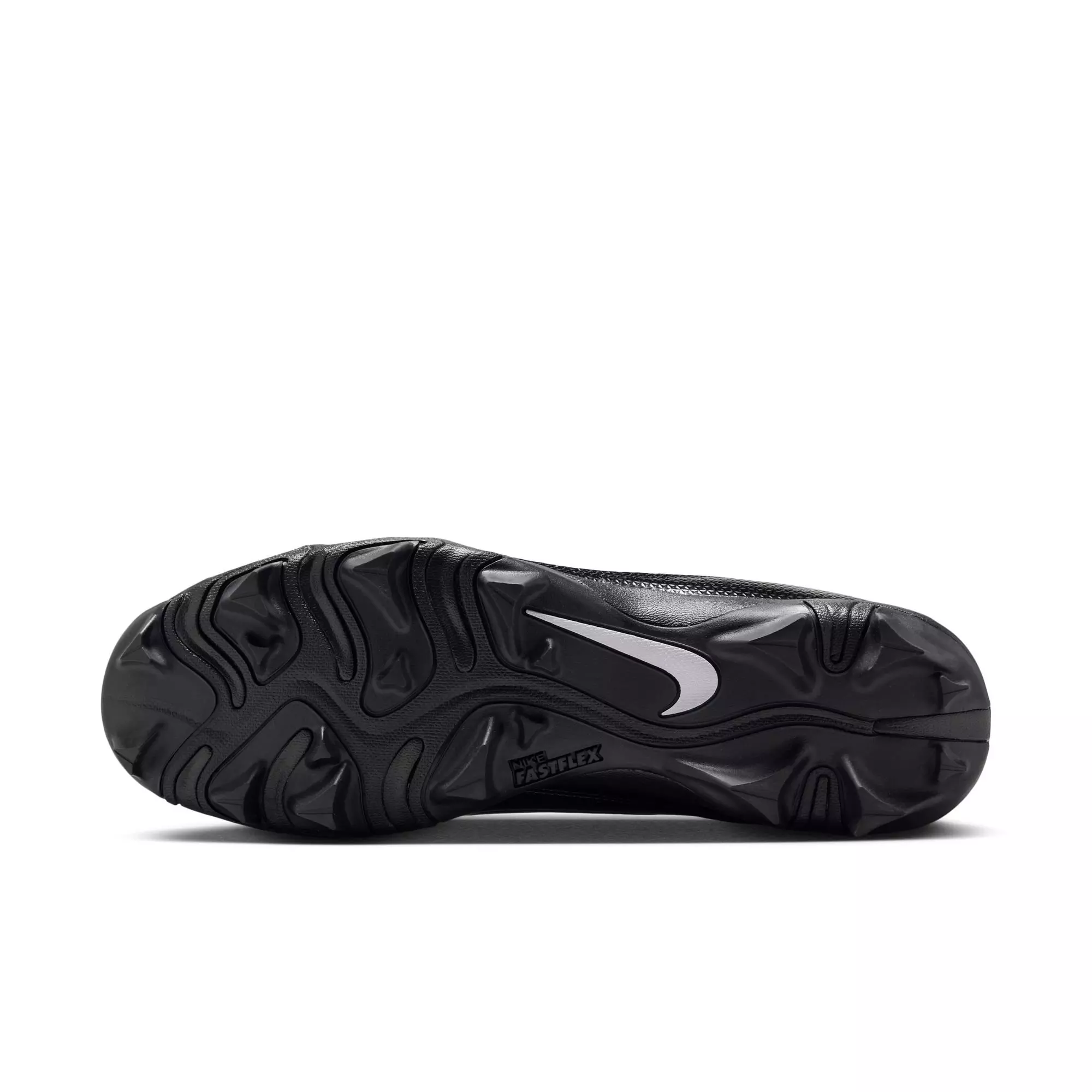 Nike Alpha Menace 4 Shark "Black/Metallic Silver" Men's Football Cleat - BLACK/SILVER