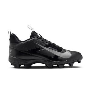 Nike Alpha Menace 4 Shark "Black/Metallic Silver" Grade School Boys' Football Cleat