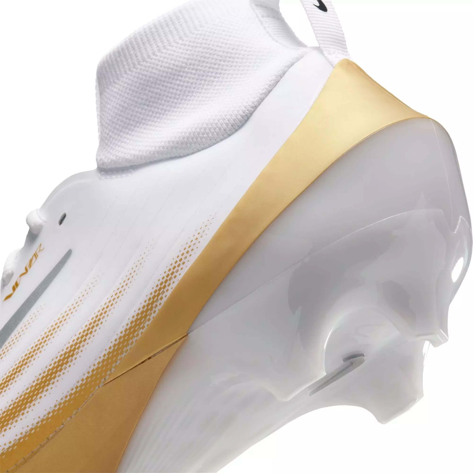Nike Vapor Pro 1 "White/Black/Metallic Gold" Men's Football Cleat - WHITE/GOLD