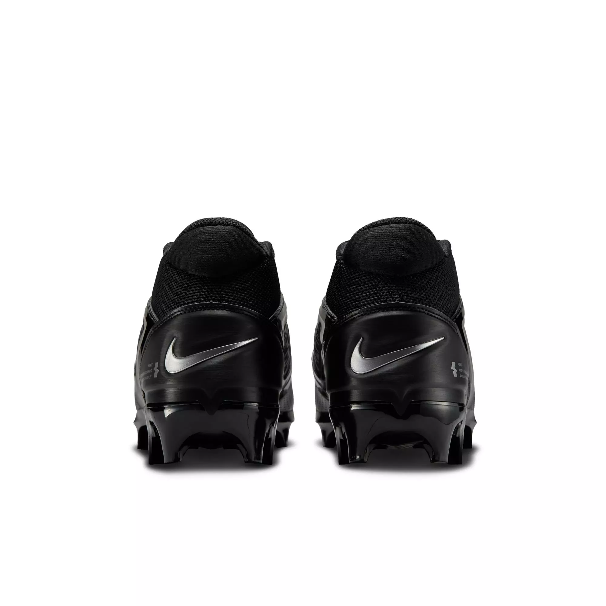 Nike Alpha Menace 4 Pro "Black/Metallic Silver" Men's Football Cleat - BLACK/SILVER