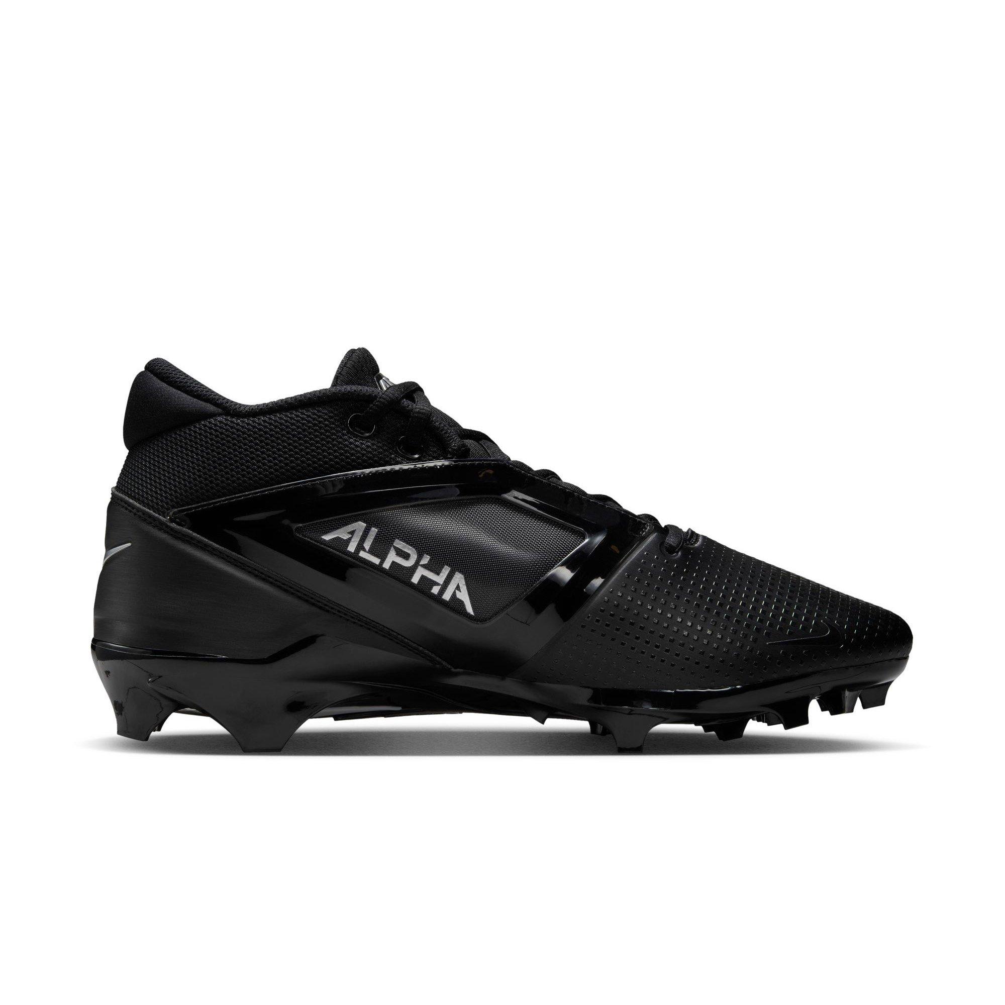 Nike Alpha Menace 4 Pro Football Cleat - Black | Hibbett