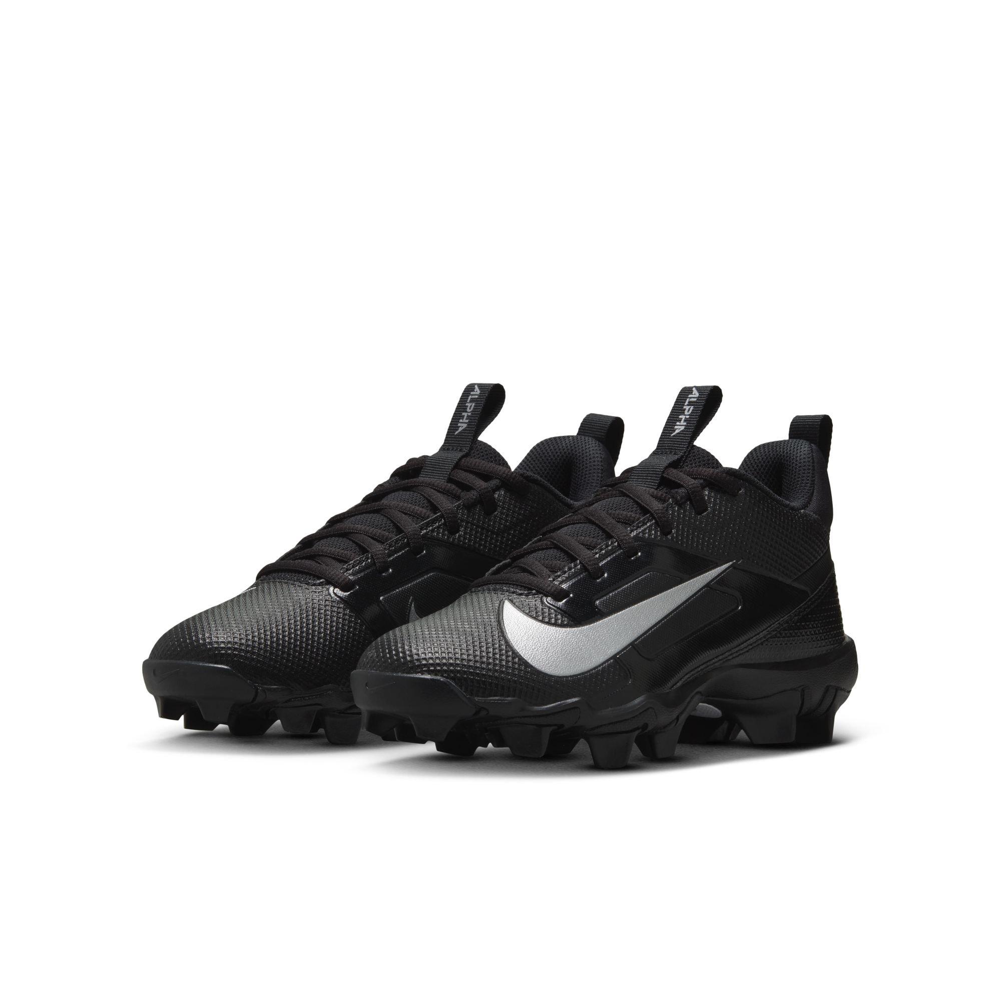 Nike Alpha Menace 4 Shark Grade School Boys' "Black/Metallic Silver" Baseball Cleat