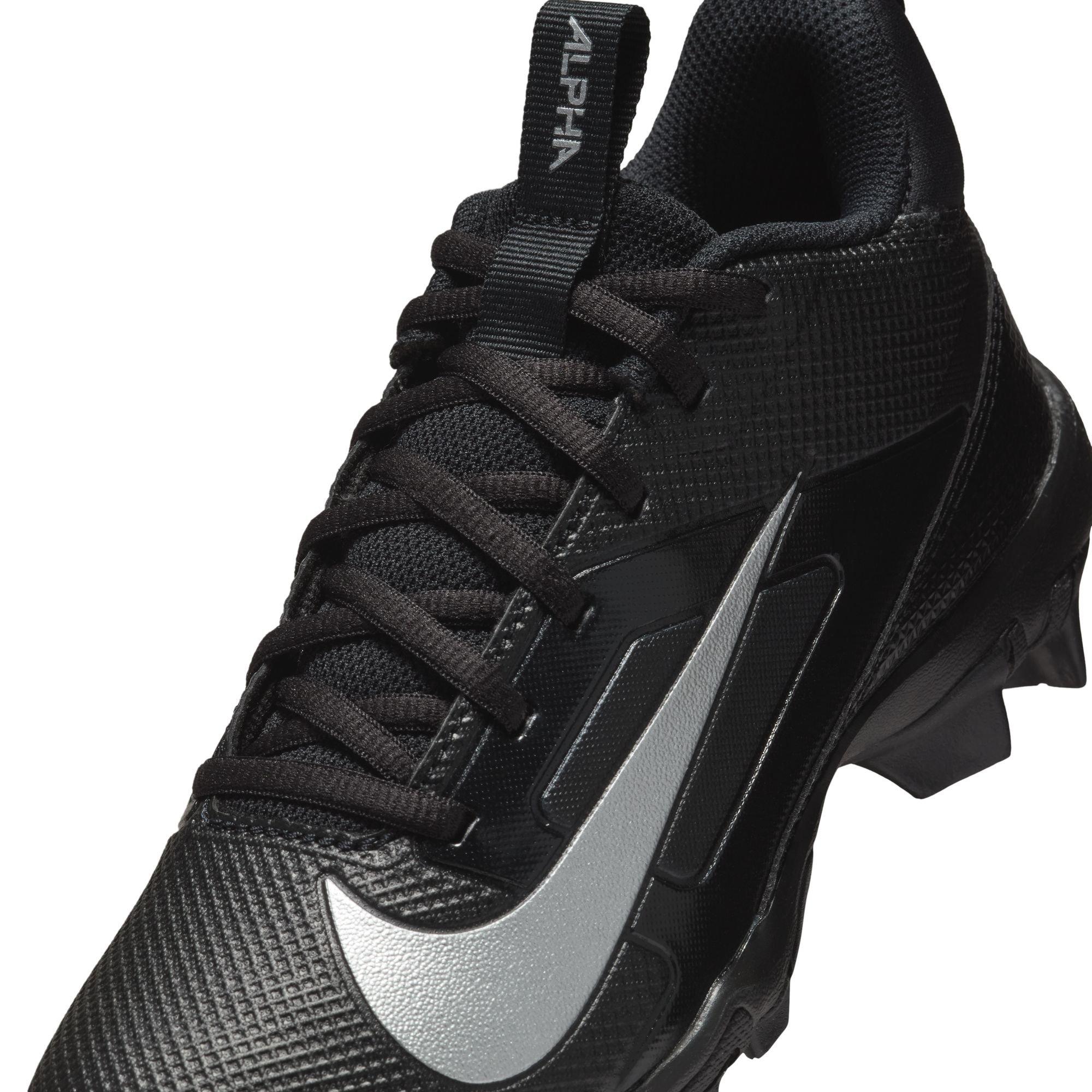 Nike Alpha Menace 4 Shark Grade School Boys' "Black/Metallic Silver" Baseball Cleat