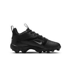 Nike Alpha Menace 4 Shark "Black/Metallic Silver" Grade School Boys' Football Cleat