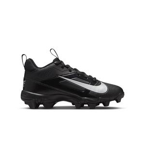 Nike Alpha Menace 4 Shark "Black/Metallic Silver" Grade School Boys' Football Cleat