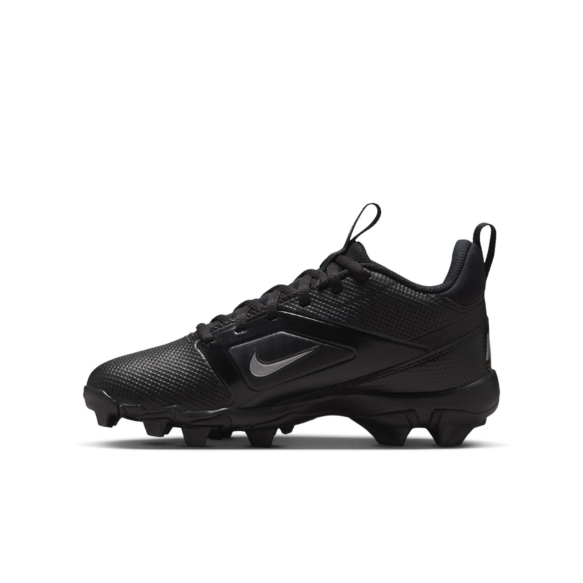 Nike Alpha Menace 4 Shark Preschool Boys' "Black/Metallic Silver" Football Cleat