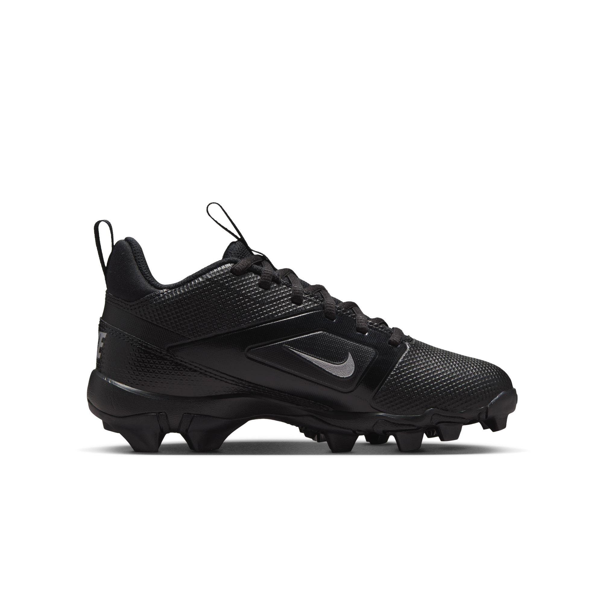 Nike Alpha Menace 4 Shark Preschool Boys' "Black/Metallic Silver" Football Cleat