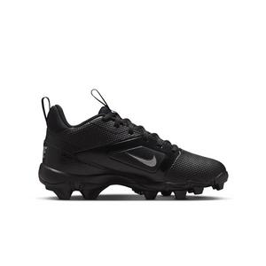 Nike Alpha Menace 4 Shark "Black/Metallic Silver" Preschool Boys' Football Cleat