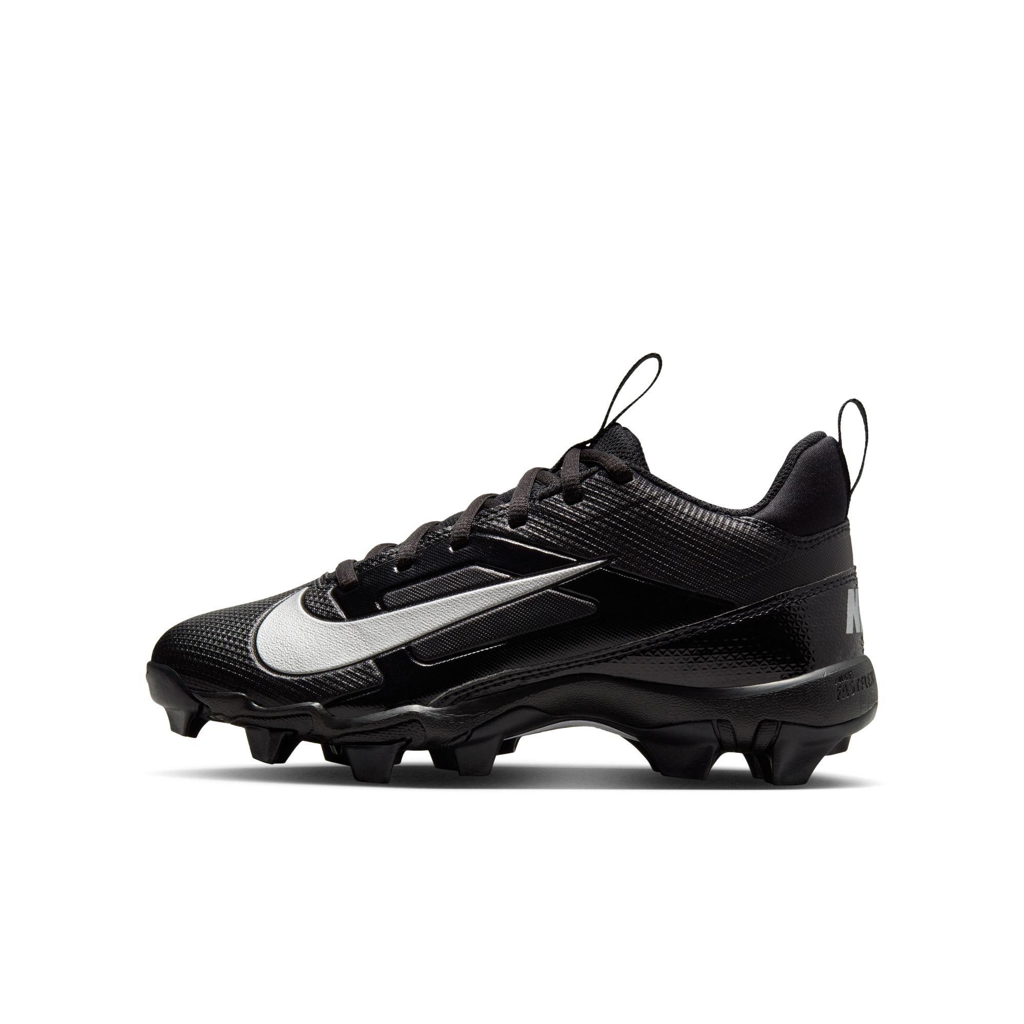 Nike Alpha Menace 4 Shark  Grade School Boys' "Black/Metallic Silver" Wide Football Cleat