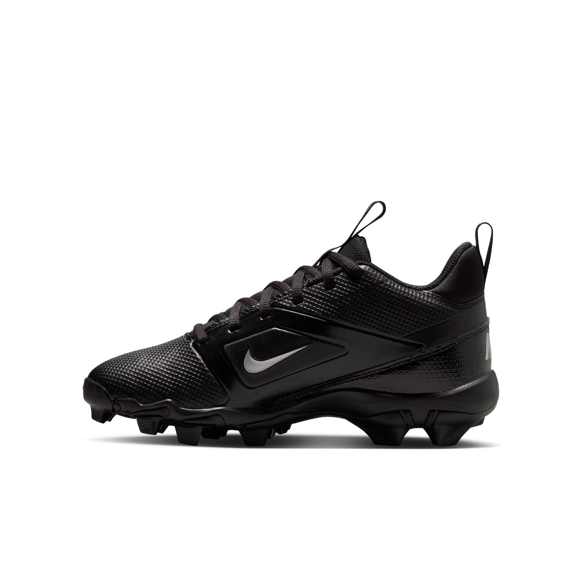 Nike Alpha Menace 4 Shark  Grade School Boys' "Black/Metallic Silver" Wide Football Cleat