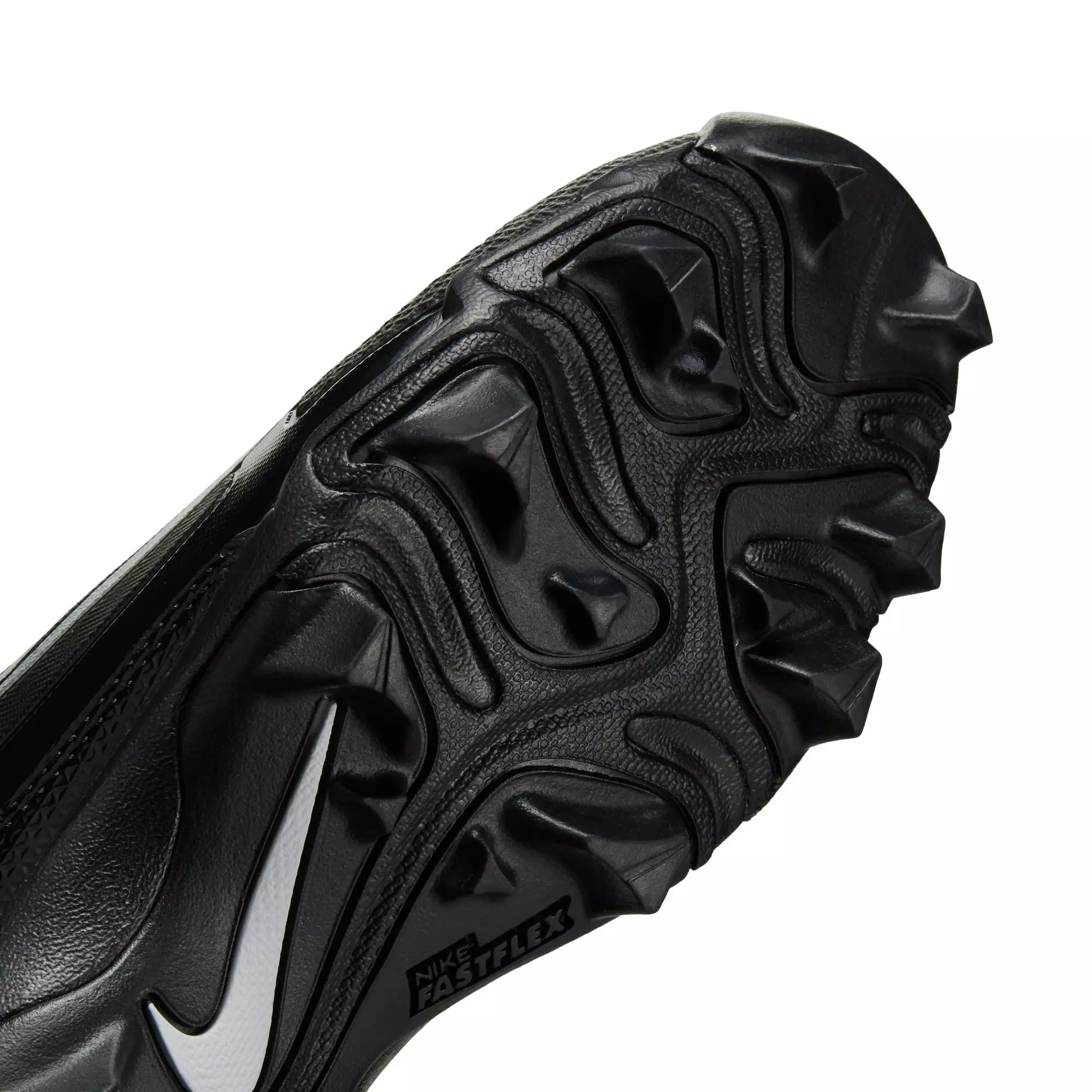 Nike Alpha Menace 4 Shark "Black/Metallic Silver" Preschool Boys' Wide Football Cleat - BLACK/SILVER