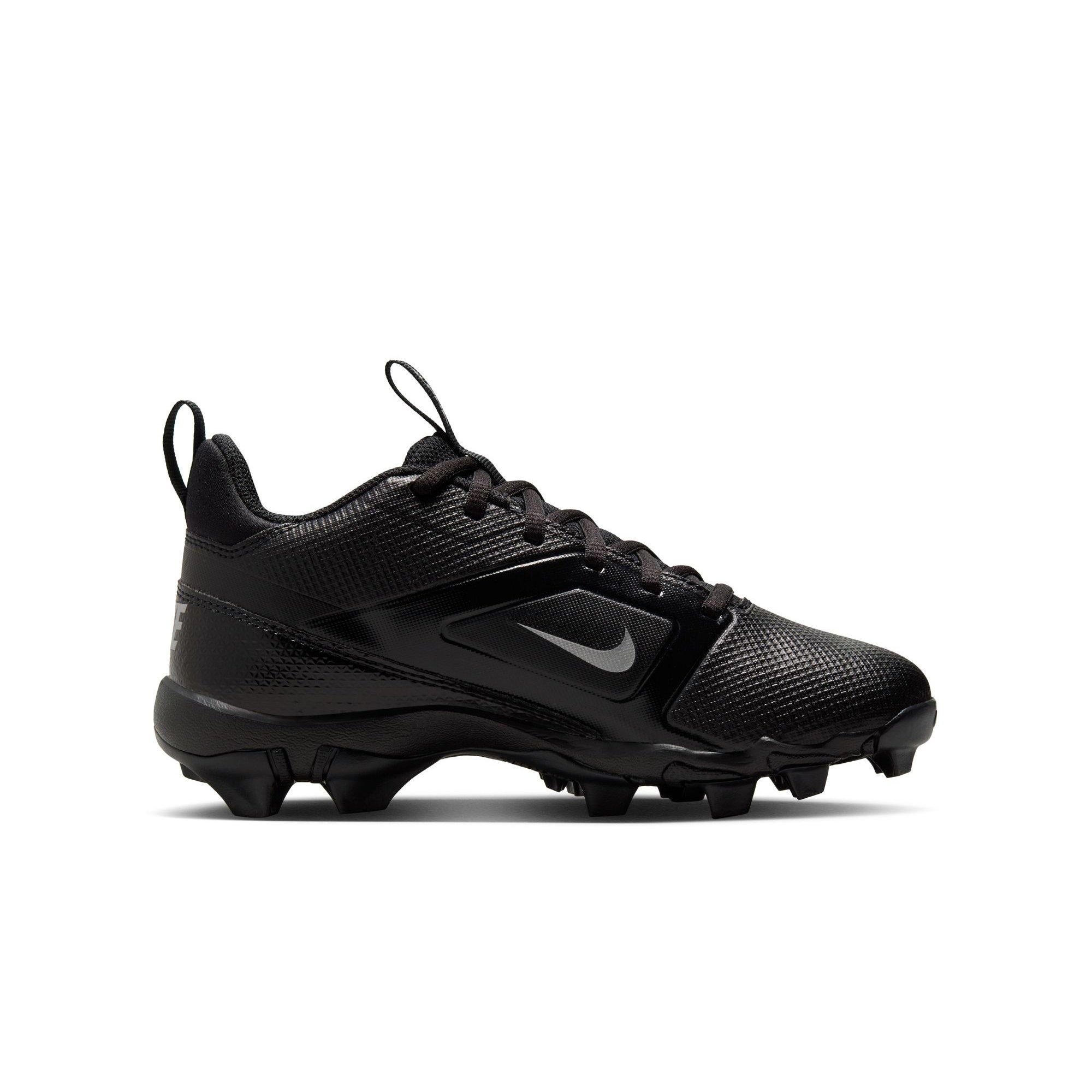 Nike Alpha Menace 4 Shark Preschool Boys' "Black/Metallic Silver" Wide Football Cleat
