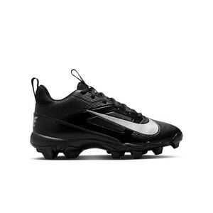 Nike Alpha Menace 4 Shark "Black/Metallic Silver" Preschool Boys' Wide Football Cleat