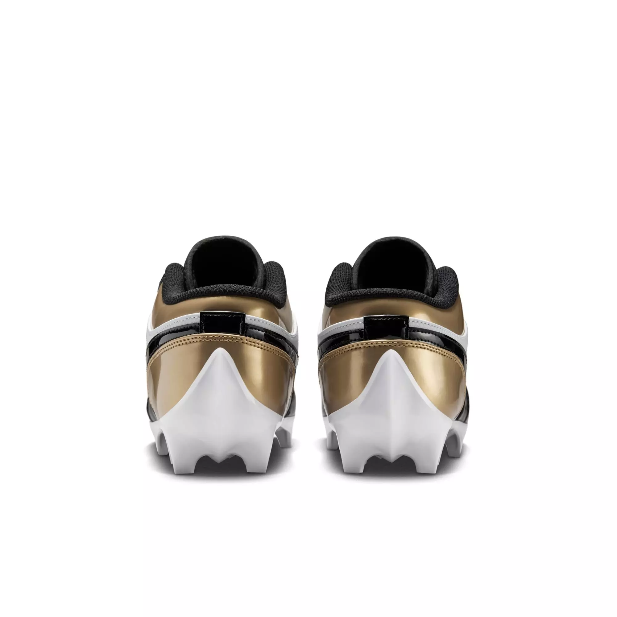 Jordan 1 Low TD "Metallic Gold/Black/White" Men's Football Cleat - GOLD/BLACK/WHITE