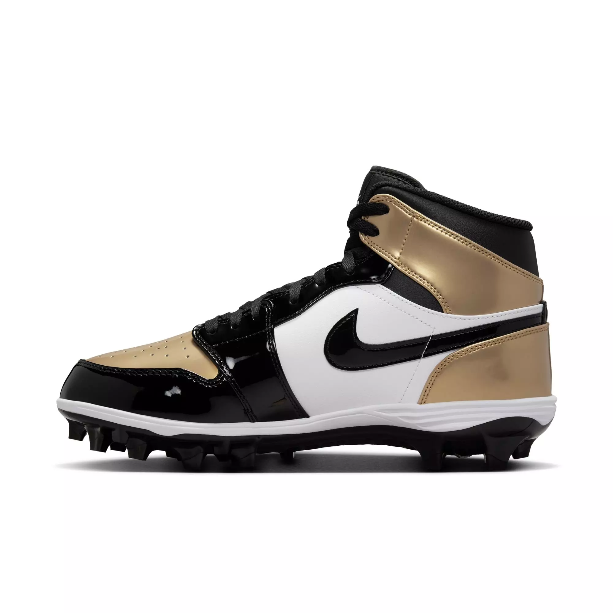 Jordan Mid TD "Metallic Gold/Black/White" Men's Football Cleat