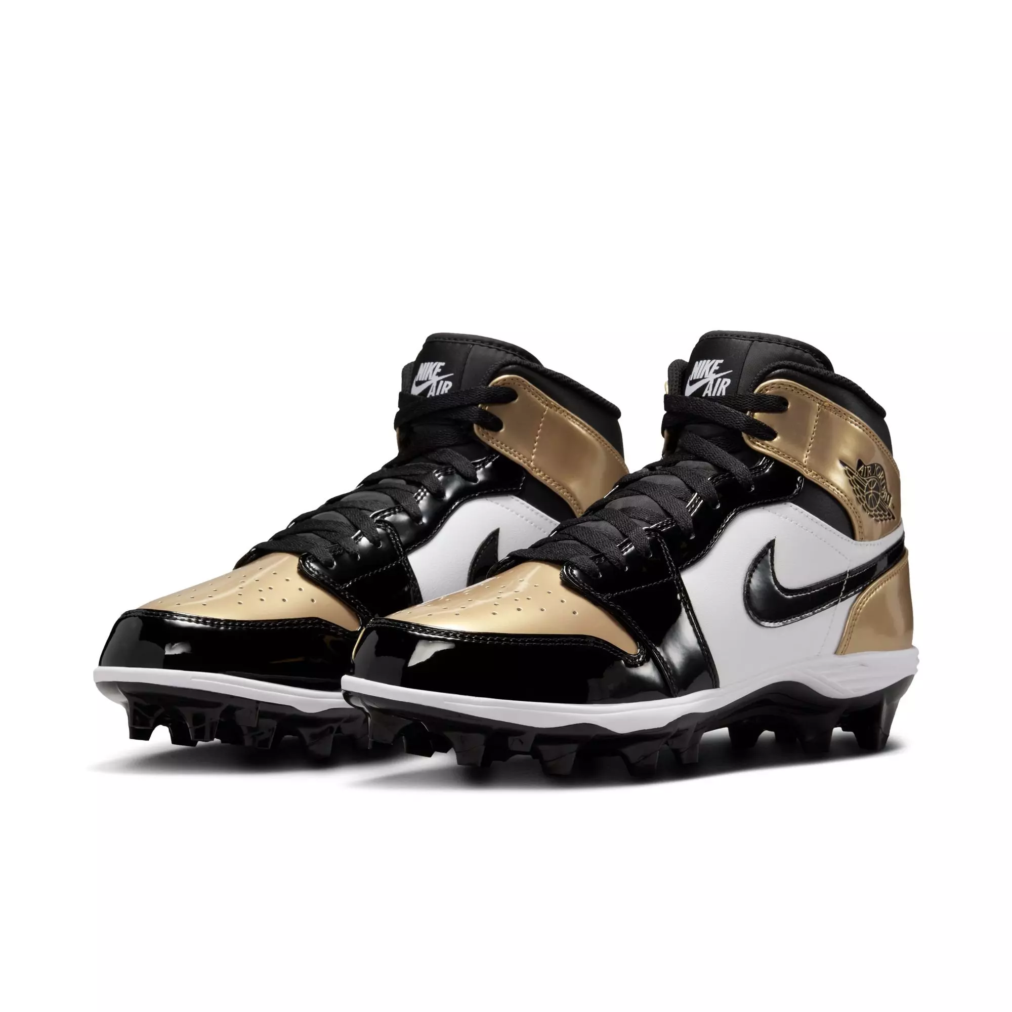 Jordan Mid TD "Metallic Gold/Black/White" Men's Football Cleat