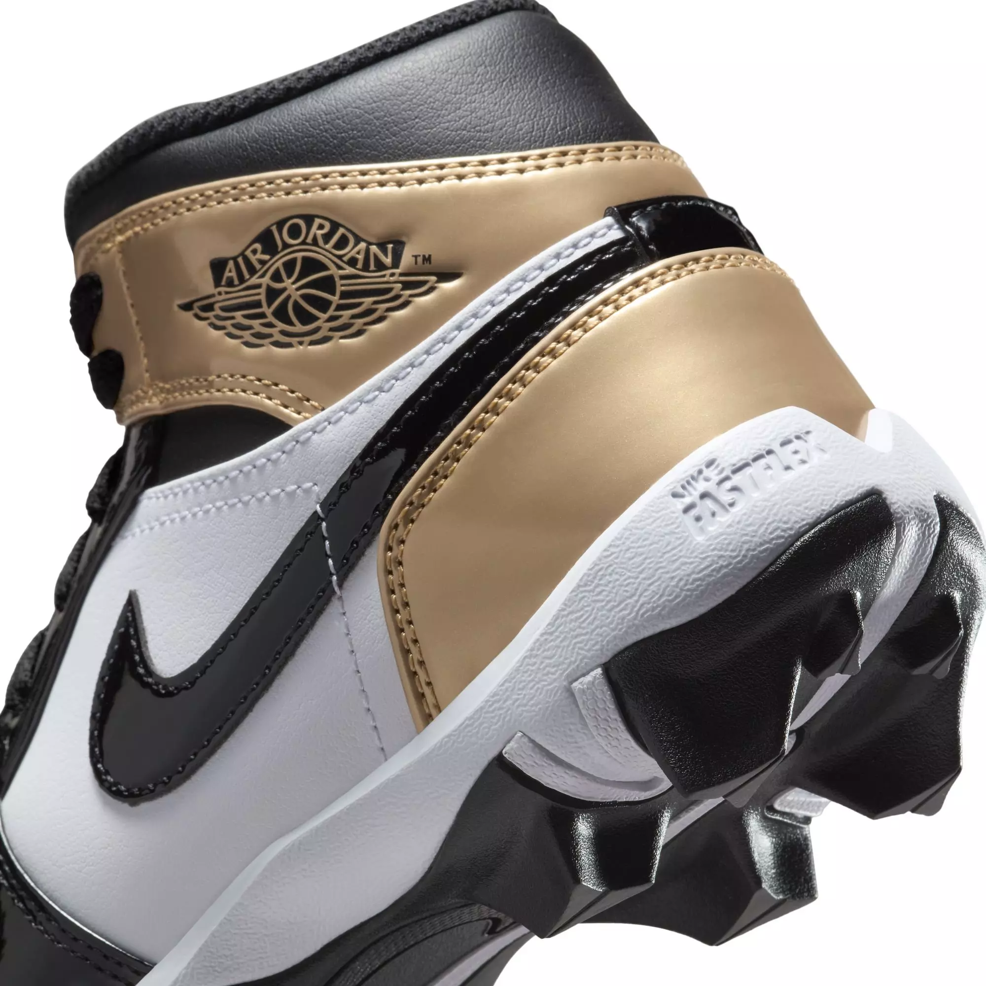 Jordan 1 Mid "Metallic Gold/Black/White" Preschool Boys' Multisport Cleat - GOLD/BLACK/WHITE