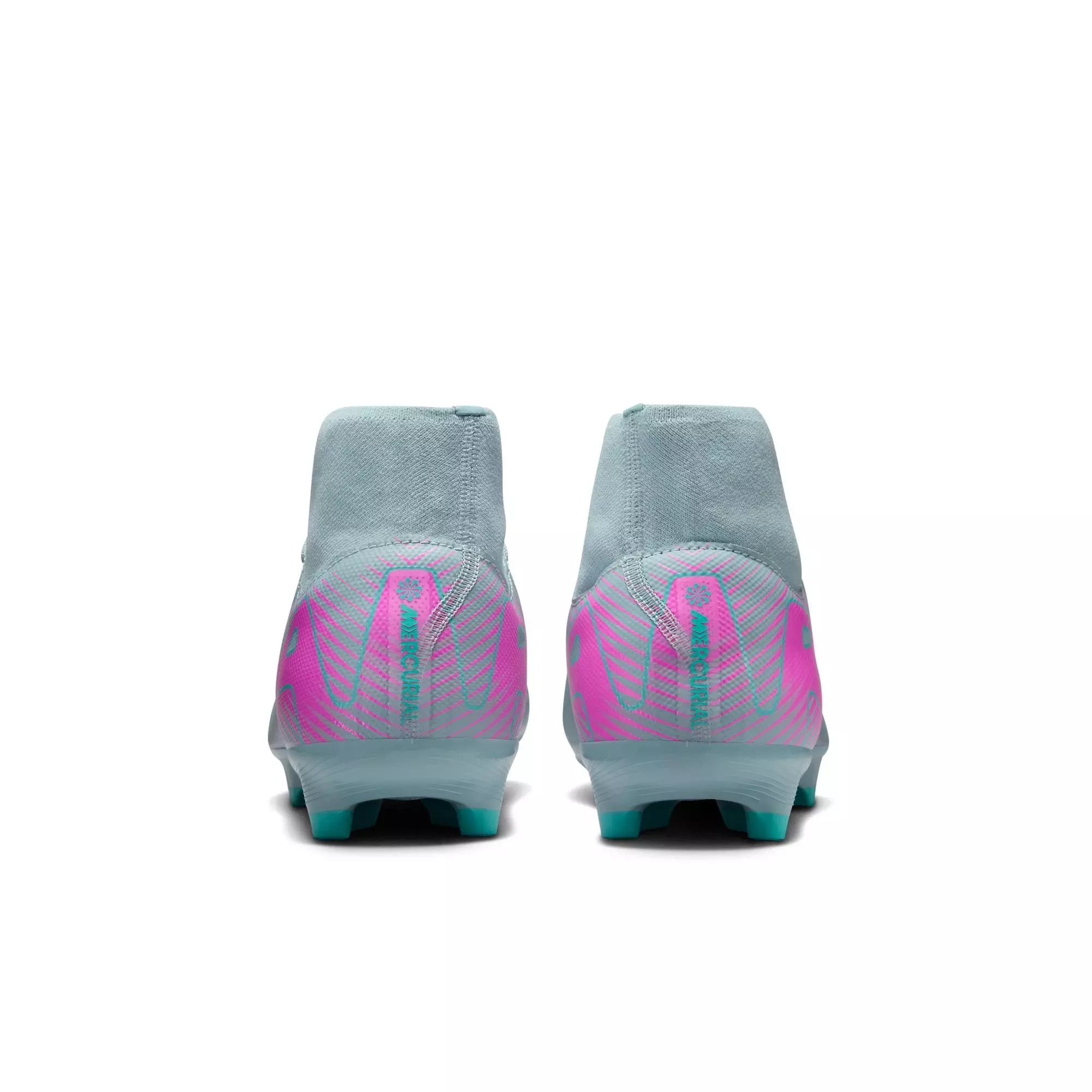 Nike Mercurial Superfly 10 Academy MG "Ocean Cube/Pink Blast" Men's Soccer Cleat - GREY/PINK