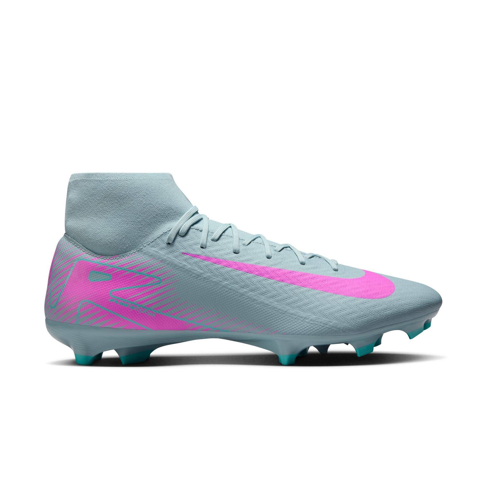 Nike Mercurial Superfly 10 Academy MG "Ocean Cube/Pink Blast" Men's Soccer Cleat - GREY/PINK Thumbnail View 1