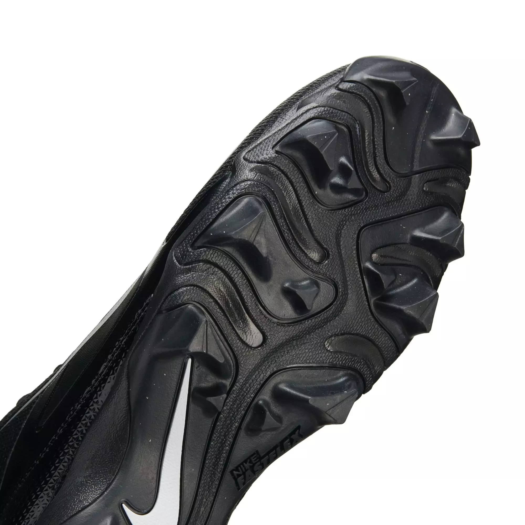 Nike Alpha Menace 4 Shark "Black/Metallic Silver" Men's Wide Football Cleat - BLACK/SILVER