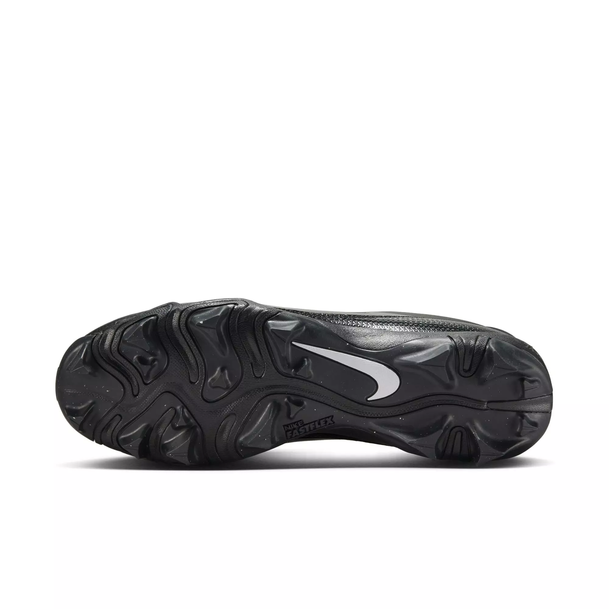 Nike Alpha Menace 4 Shark "Black/Metallic Silver" Men's Wide Football Cleat - BLACK/SILVER