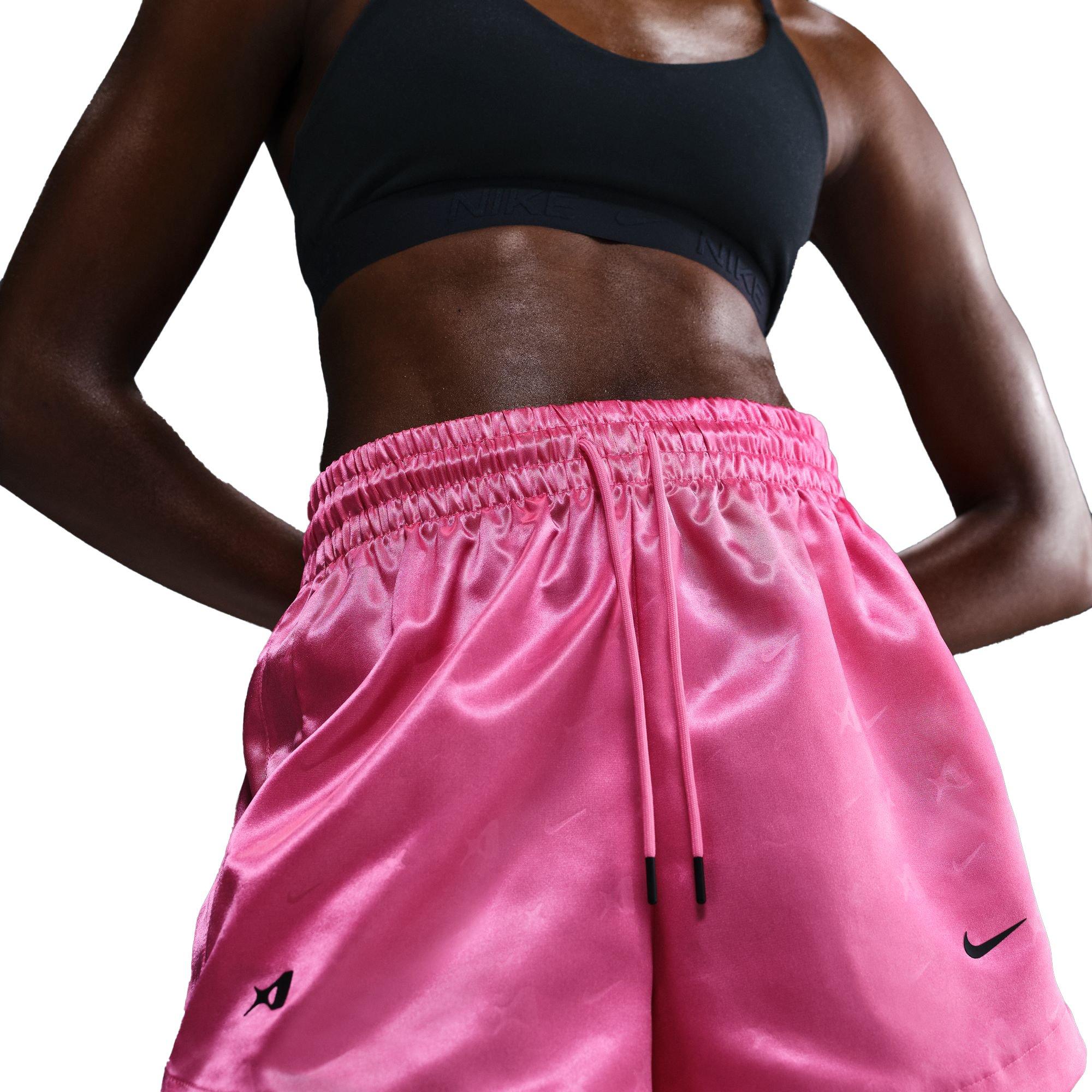 Nike A'ja Wilson Women's Basketball Shorts - PINK Thumbnail View 5