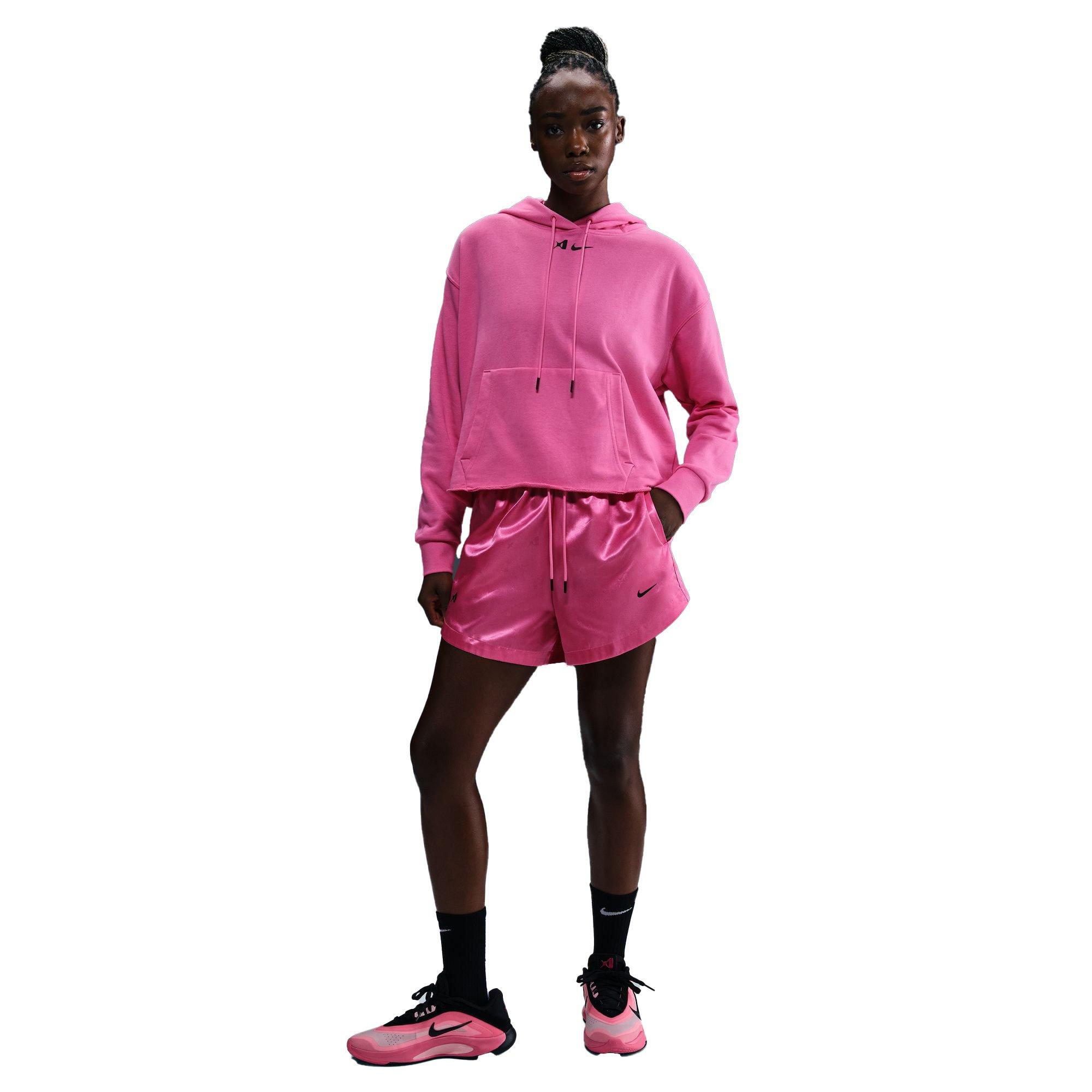 Nike A'ja Wilson Women's Basketball Shorts - PINK Thumbnail View 7