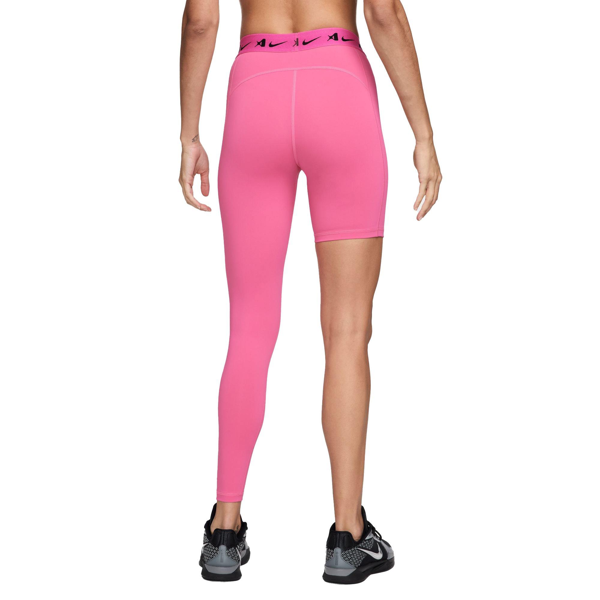 Nike A'ja Wilson Women's "Pinksicle" Mid-Rise Single-Leg Basketball Leggings - PINK Thumbnail View 2