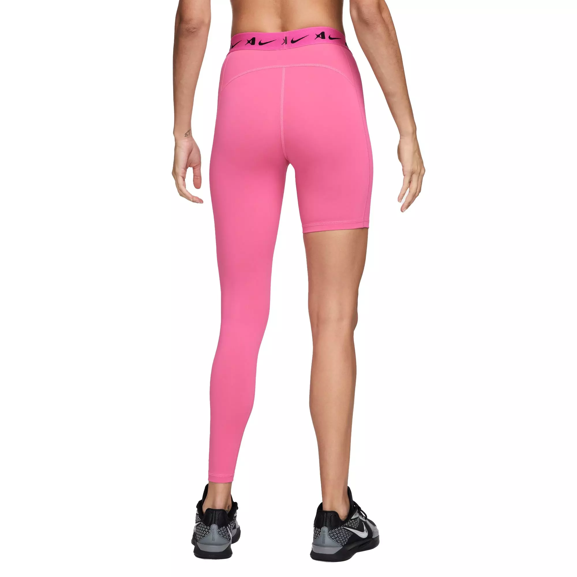 Nike A'ja Wilson Women's "Pinksicle" Mid-Rise Single-Leg Basketball Leggings - PINK