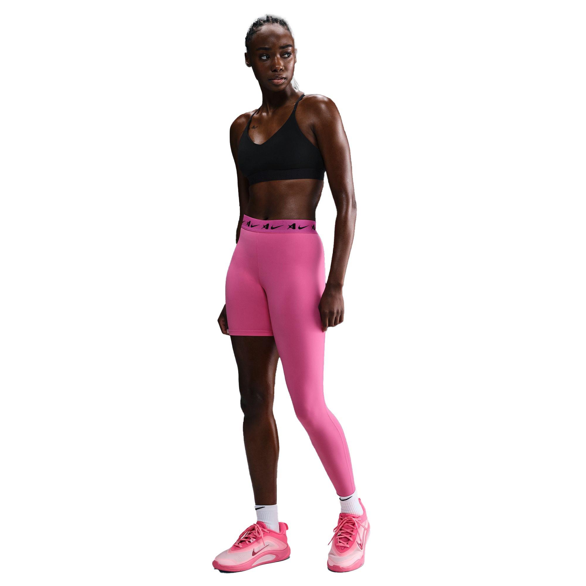 Nike A'ja Wilson Women's "Pinksicle" Mid-Rise Single-Leg Basketball Leggings - PINK Thumbnail View 5