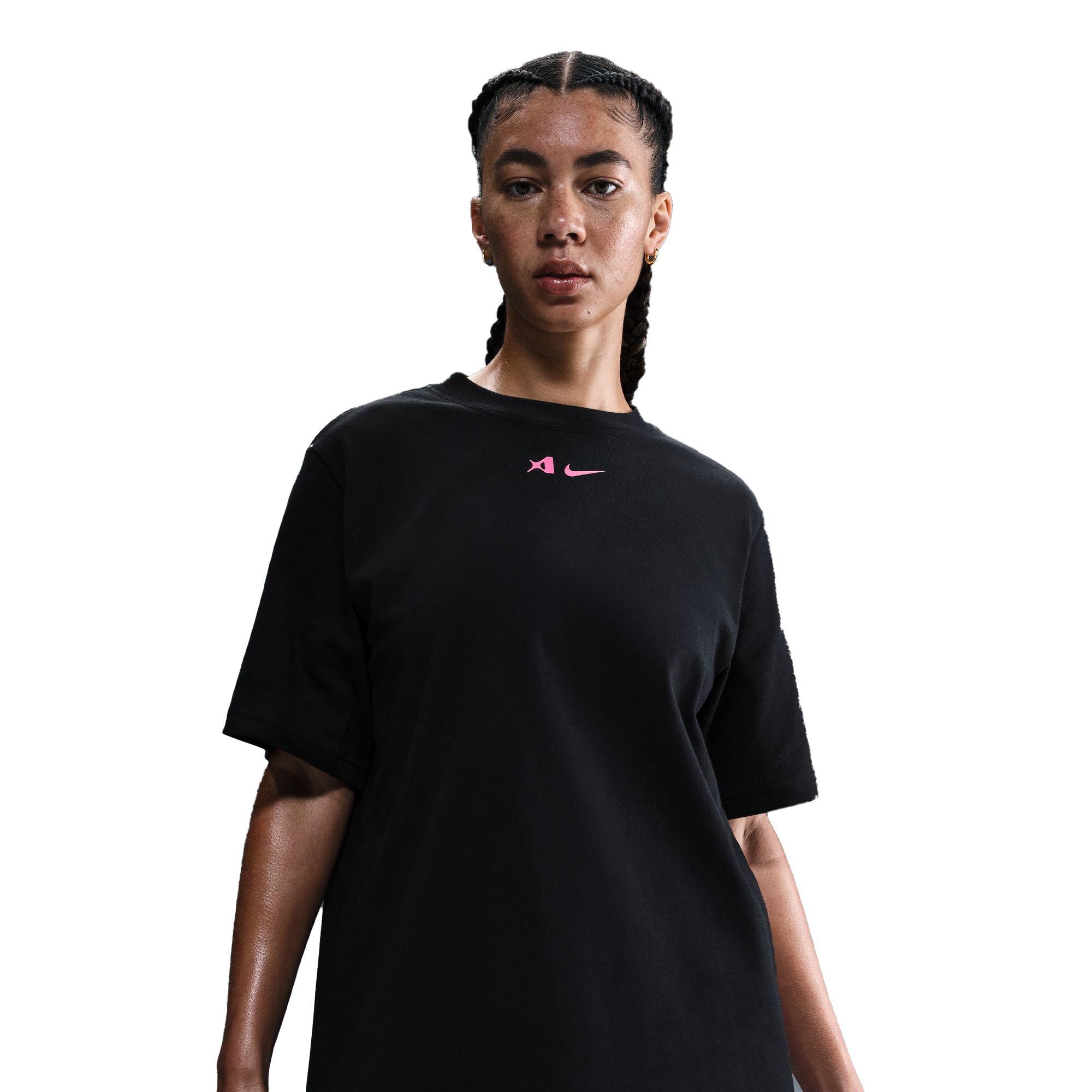 Nike A'ja Wilson Women's Loose Short-Sleeve Tee - BLACK Thumbnail View 4
