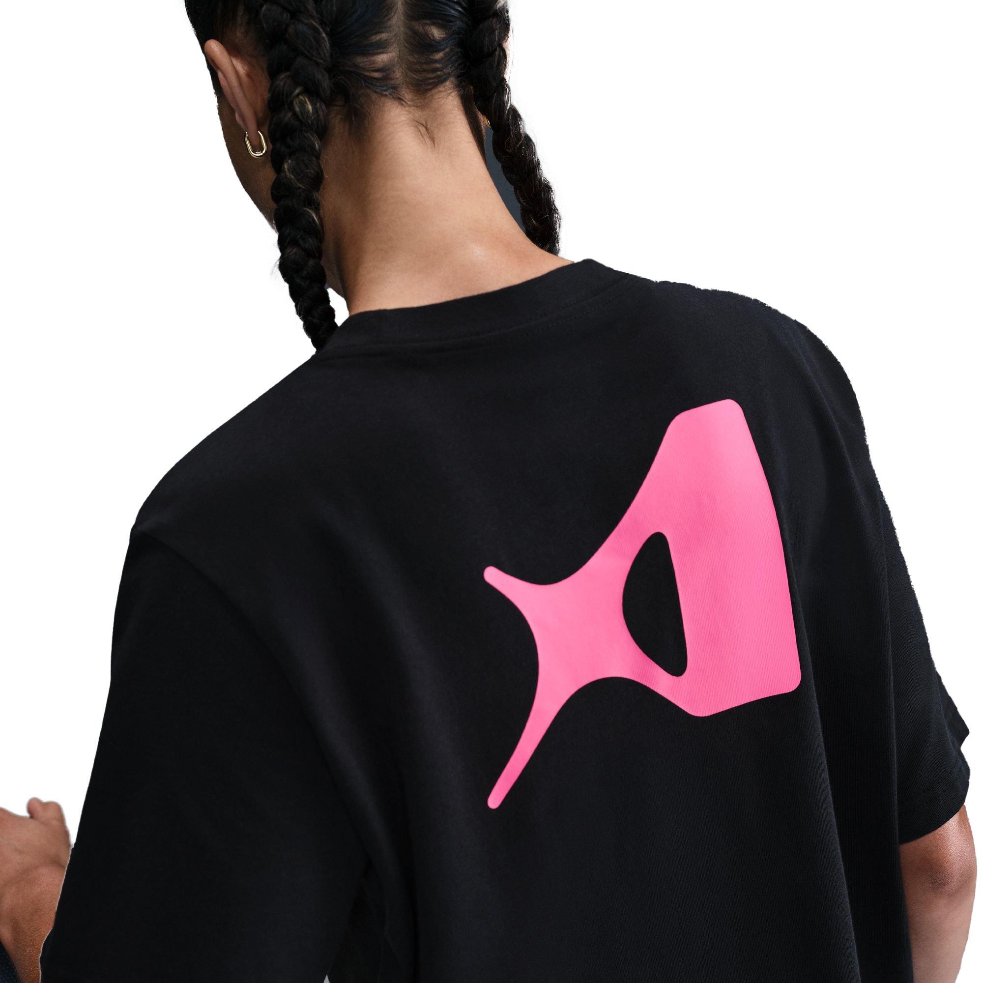 Nike A'ja Wilson Women's Loose Short-Sleeve Tee - BLACK Thumbnail View 5