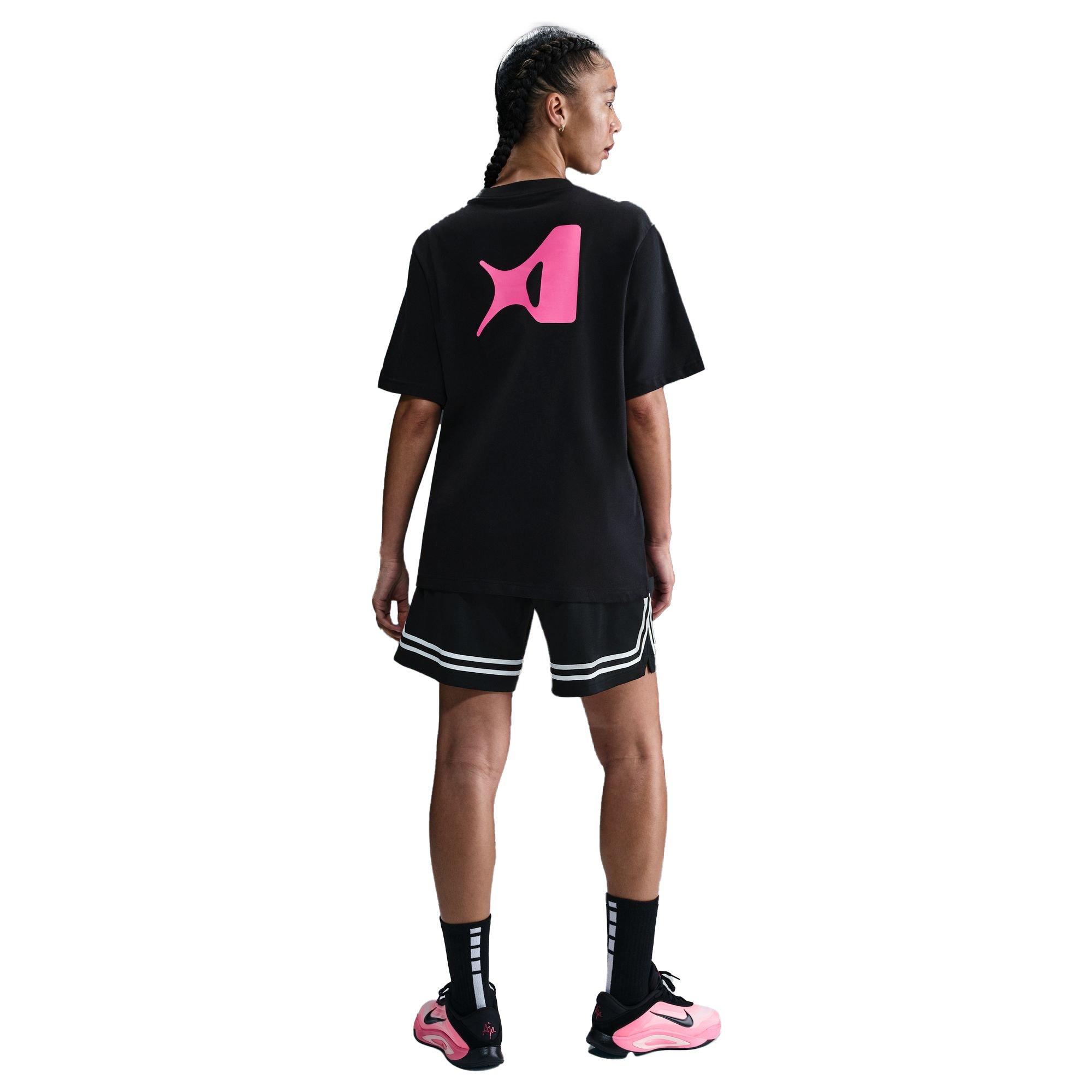 Nike A'ja Wilson Women's Loose Short-Sleeve Tee - BLACK Thumbnail View 7