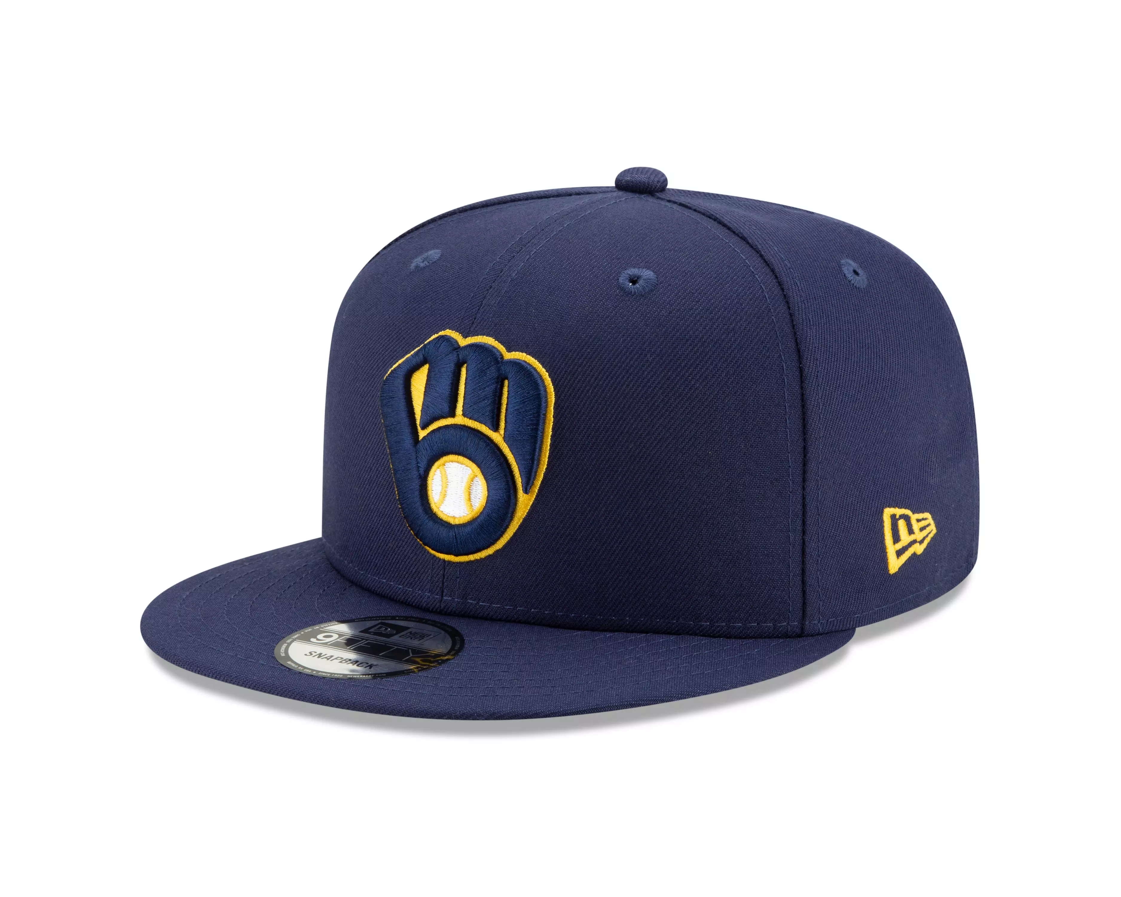New Era Milwaukee Brewers 9FIFTY Snapback Hat-Blue - BLUE