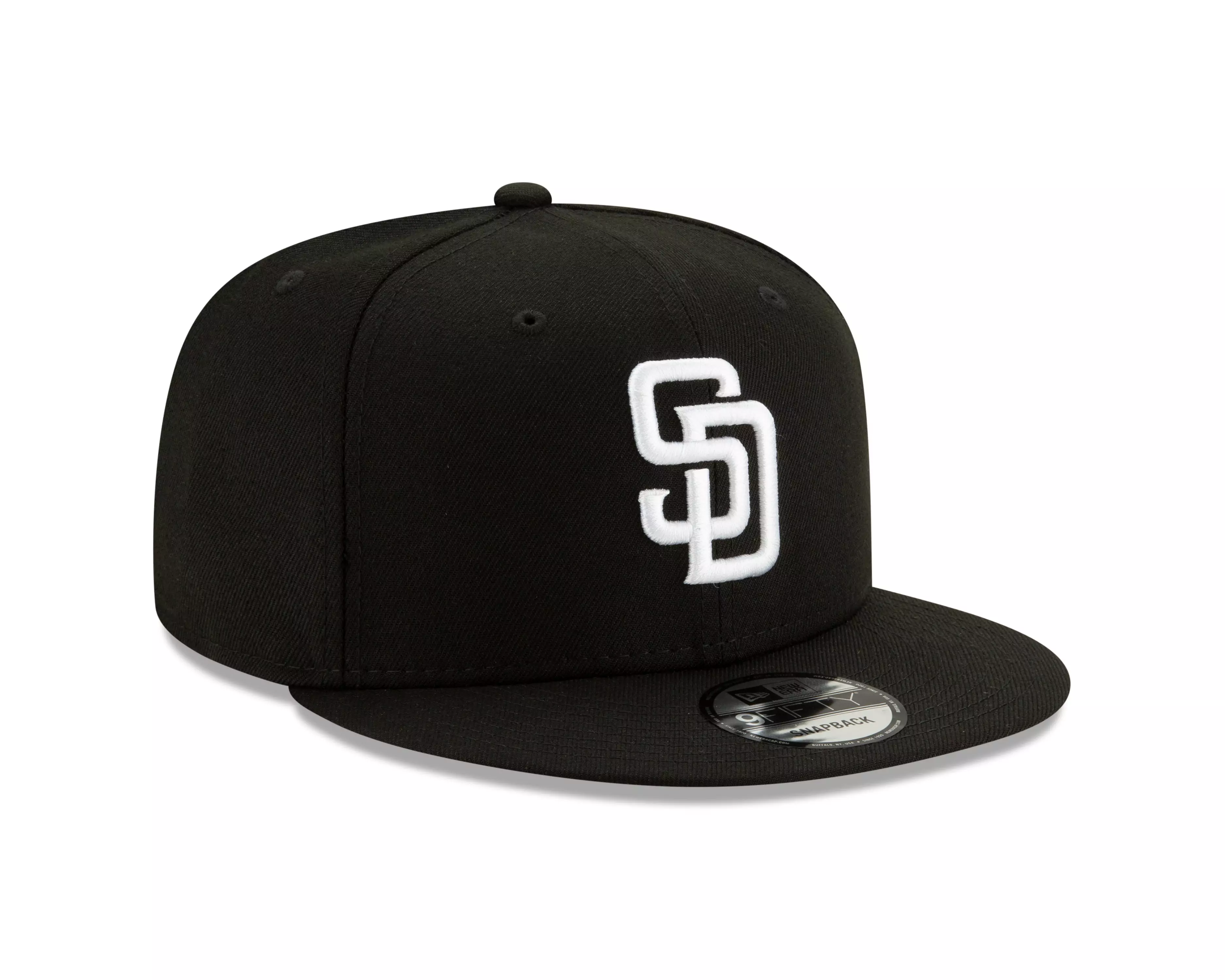 New Era San Diego Padres 9FIFTY Snapback Hat-Black/White