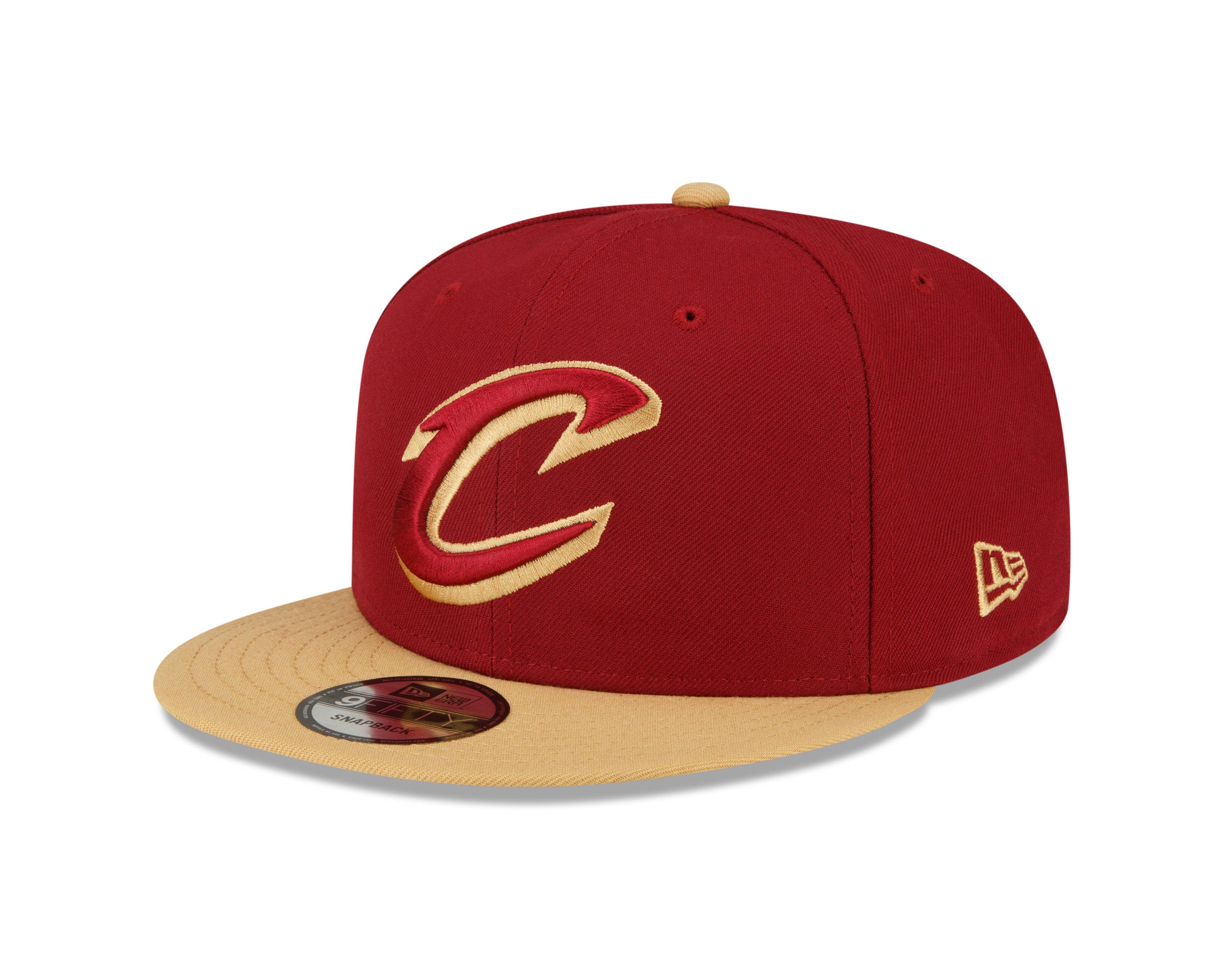 New Era Cleveland Cavaliers 9FIFTY Snapback Hat-Red/Gold