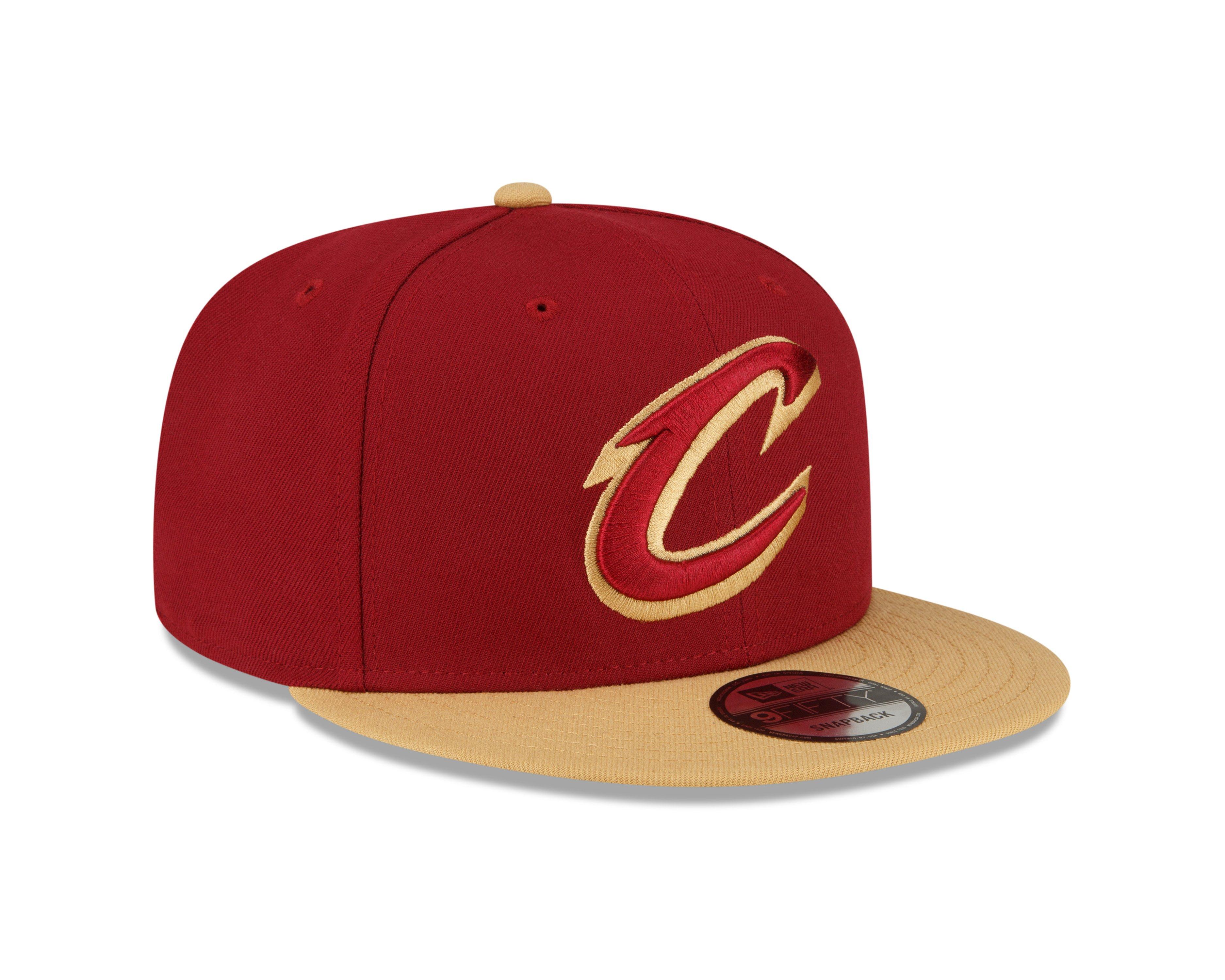New Era Cleveland Cavaliers 9FIFTY Snapback Hat-Red/Gold