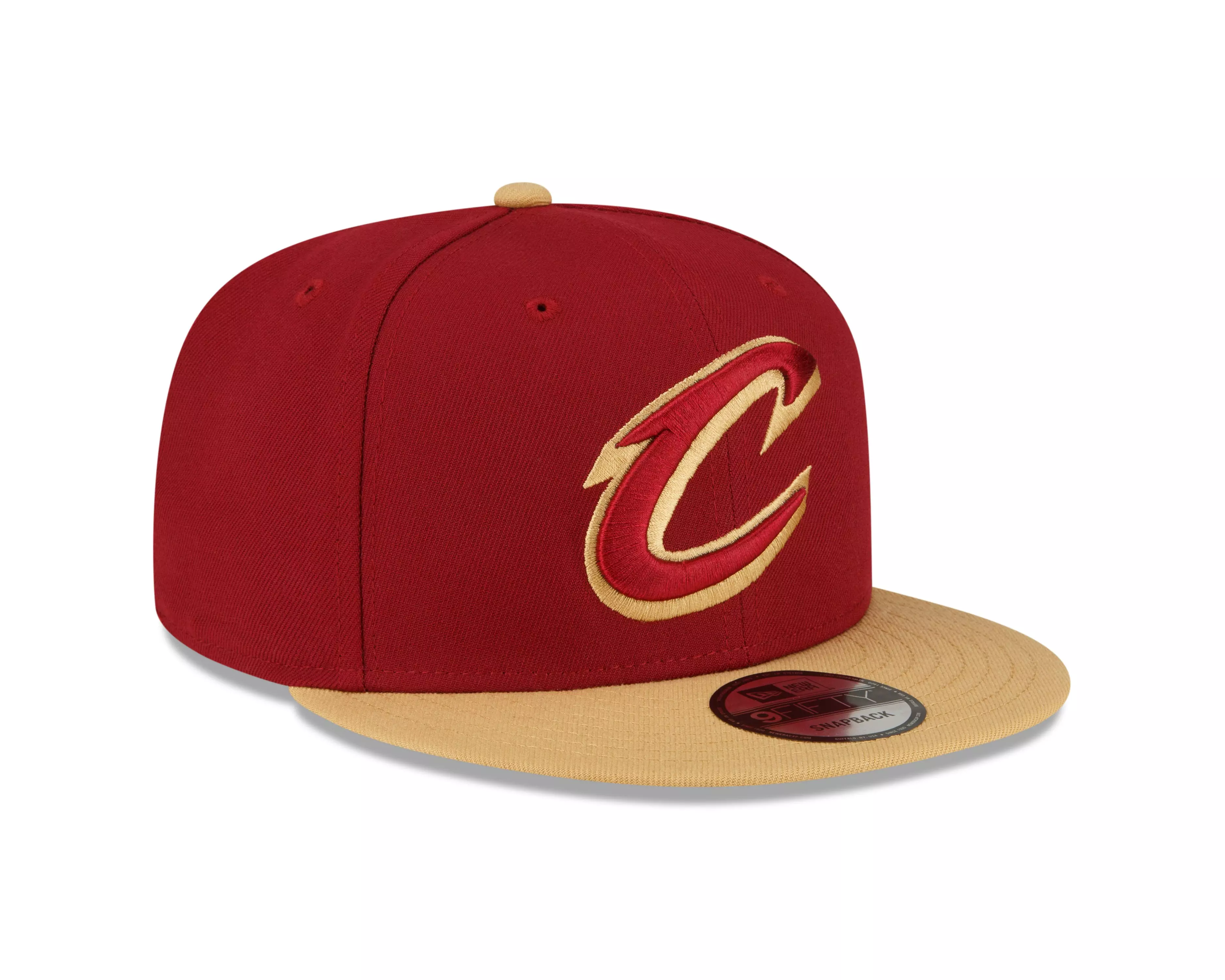 New Era Cleveland Cavaliers 9FIFTY Snapback Hat-Red/Gold - RED