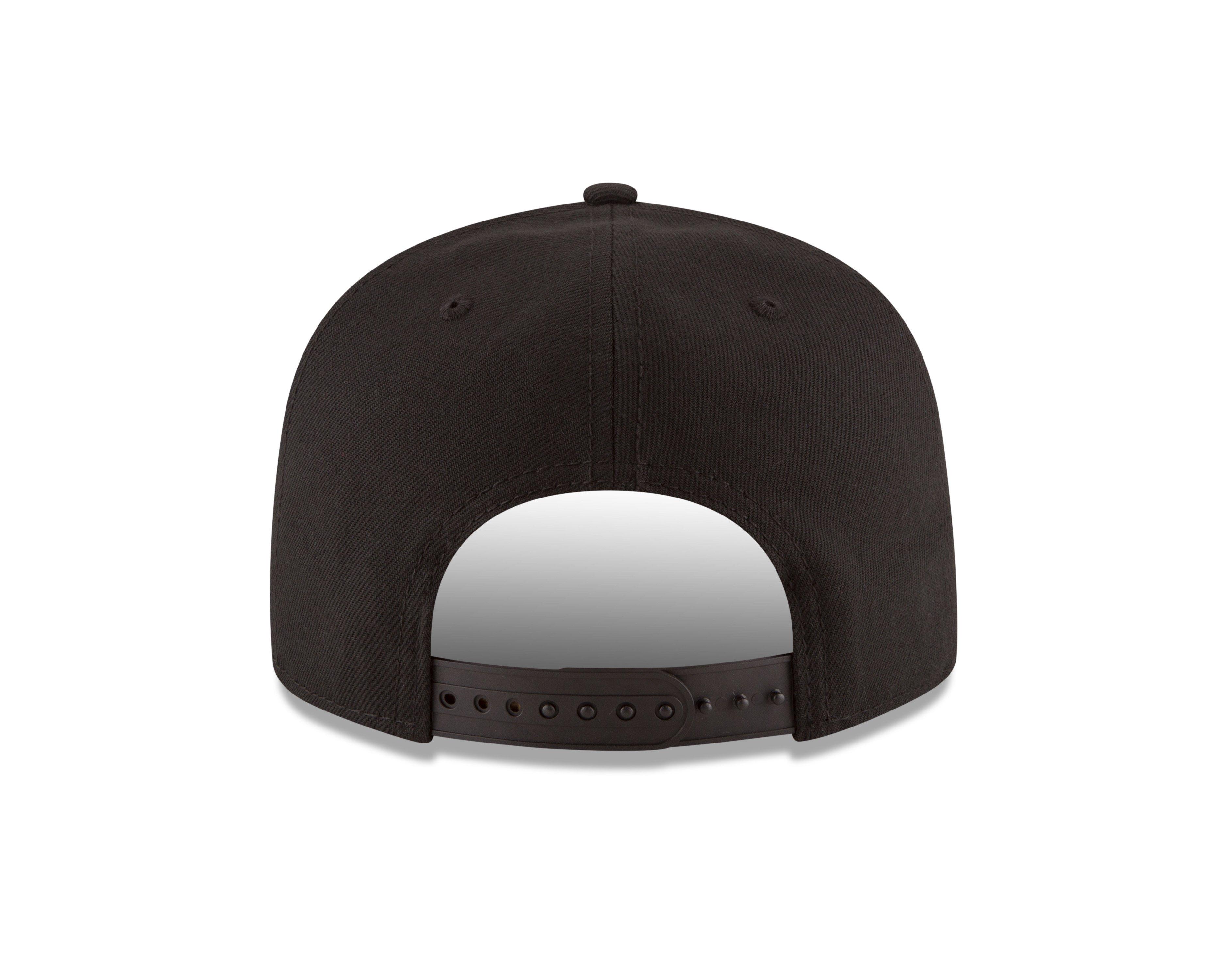 New Era Dallas Mavericks 9FIFTY Snapback Hat-Black/White - BLACK/WHITE Thumbnail View 3
