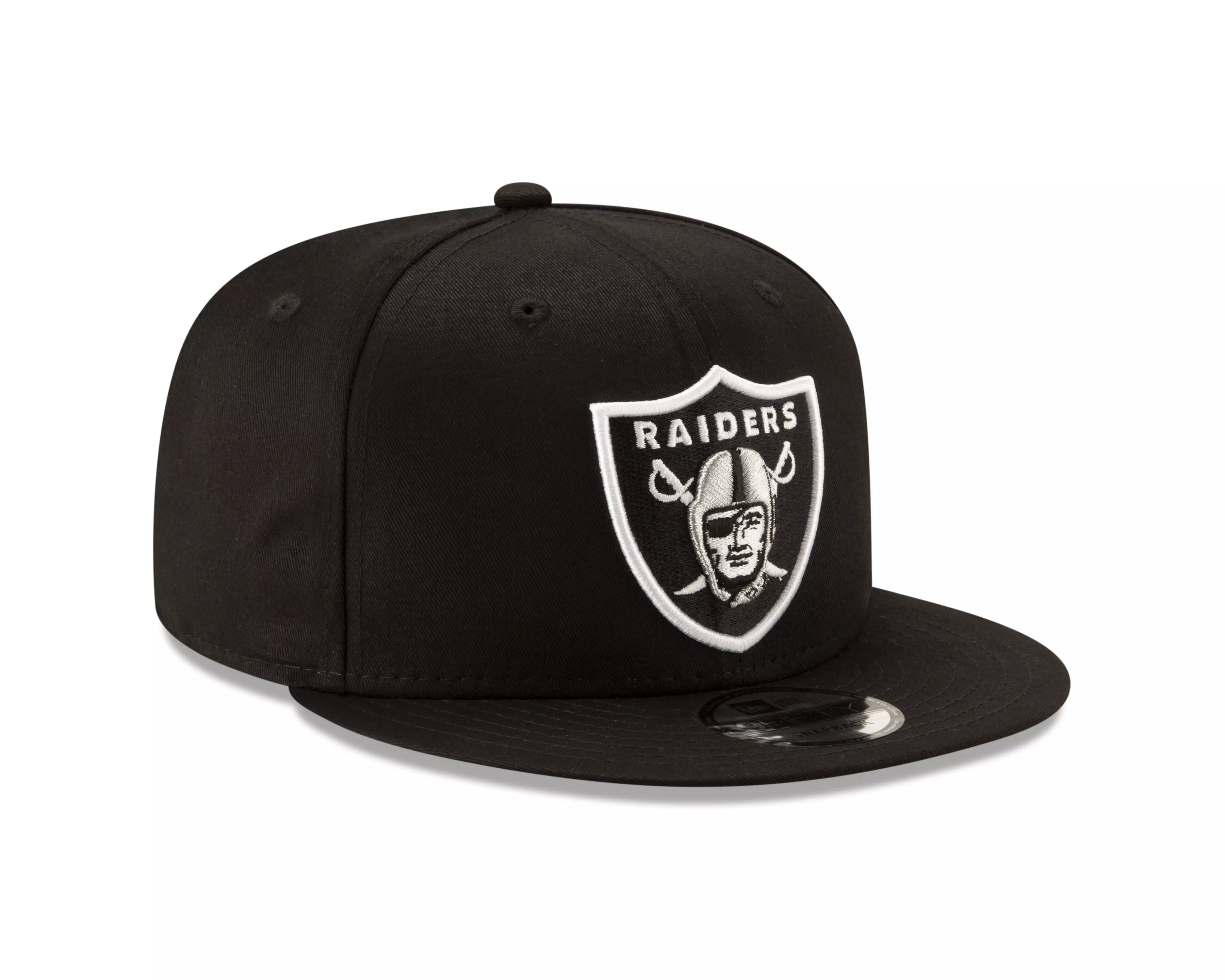 New Era Las Vegas Raiders 9FIFTY Snapback Hat - Black/White - BLACK/WHITE