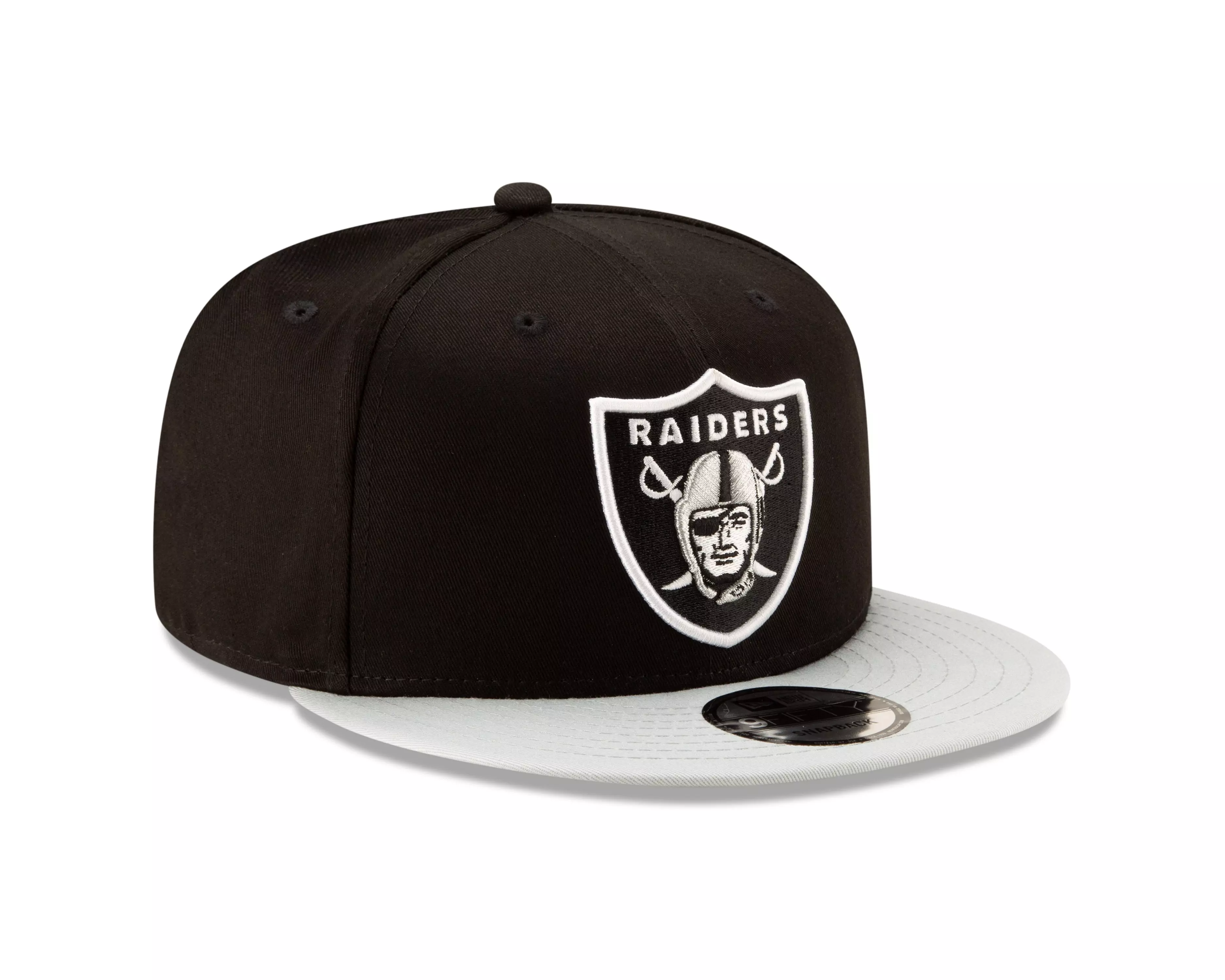 New Era Las Vegas Raiders 9FIFTY Snapback Hat-Black/Grey - BLACK/GREY