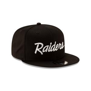 New Era Las Vegas Raiders 9FIFTY Script Snapback Hat-Black/White